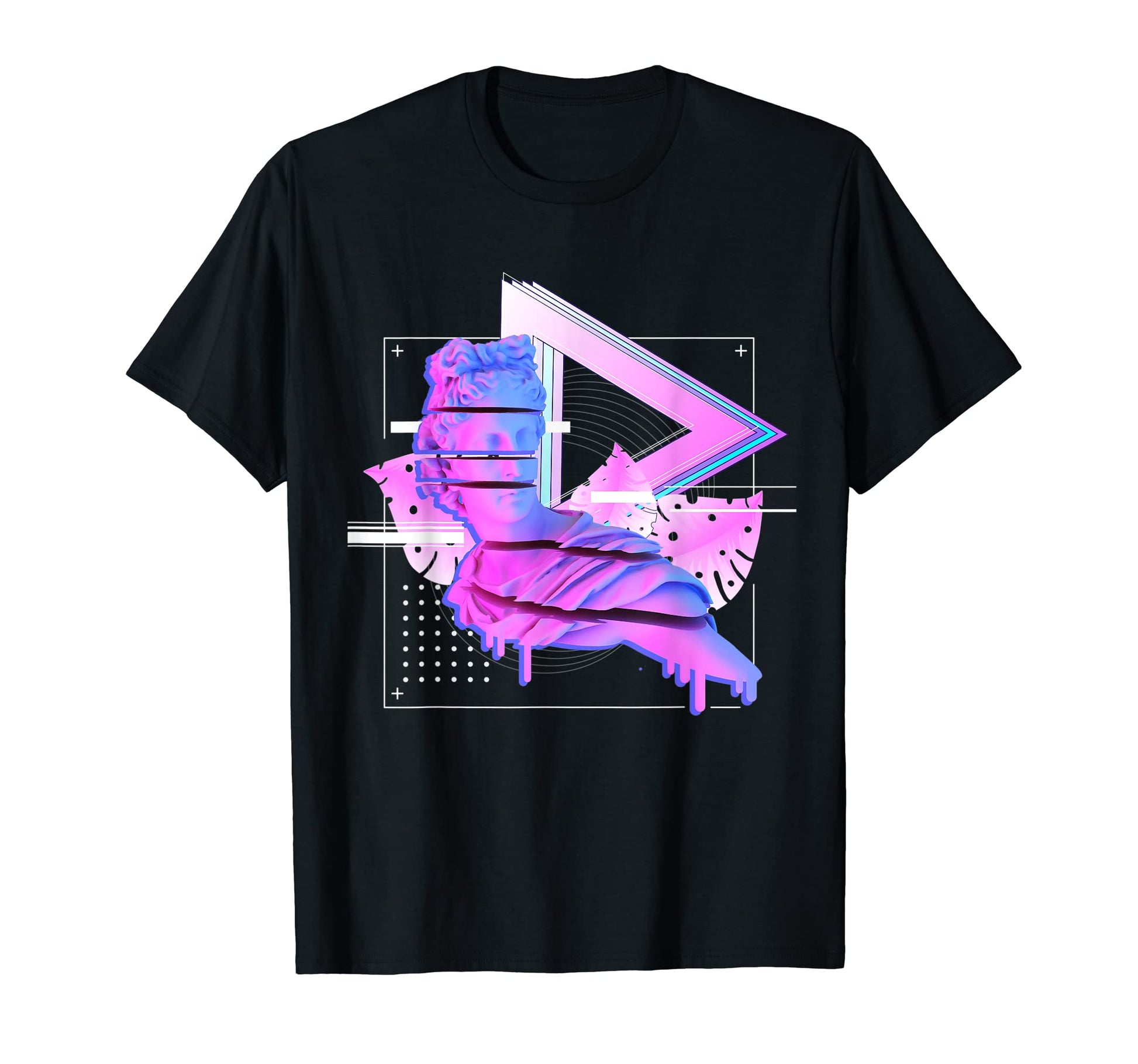 Greek Statue Vaporwave Retrowave T-Shirt - Minimalist Print for Adults - T-Shirt, Sweatshirt, Hoodie