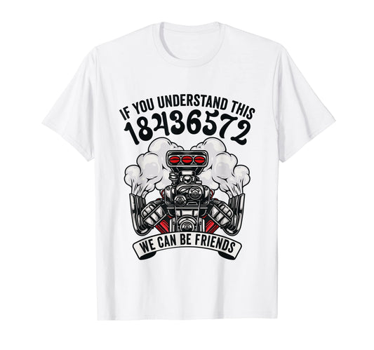 18436572 V8 Firing Order Muscle Car T-Shirt - Trendy Graphic Unisex - T-Shirt, Sweatshirt, Hoodie