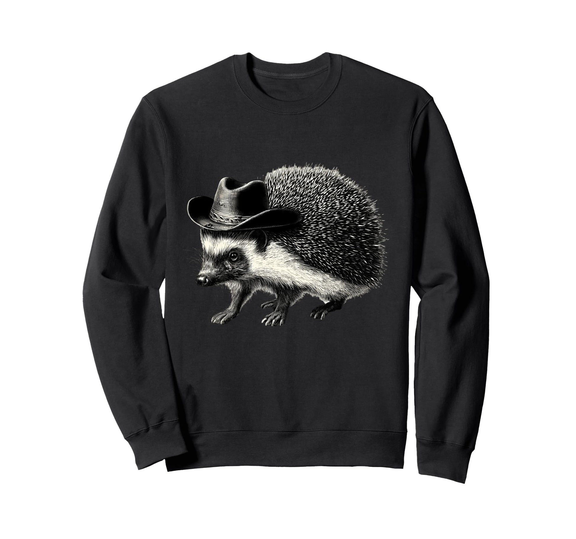 Country Cowboy Hedgehog Rodeo Sweatshirt - Streetwear Style Men Women - T-Shirt, Sweatshirt, Hoodie