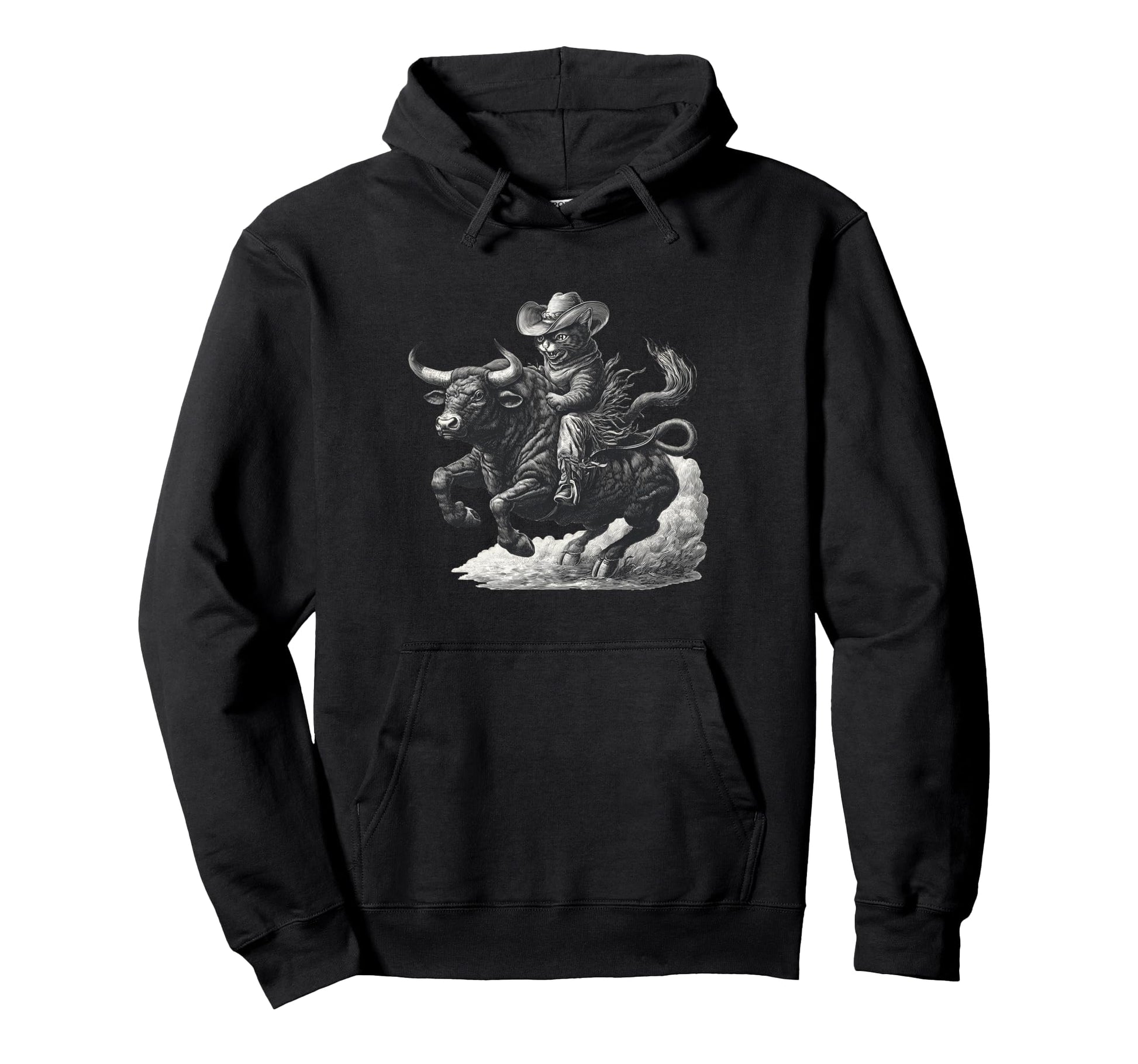 Cowboy Cat Western Country Cowgirl Hoodie - Trendy Graphic for Adults - T-Shirt, Sweatshirt, Hoodie
