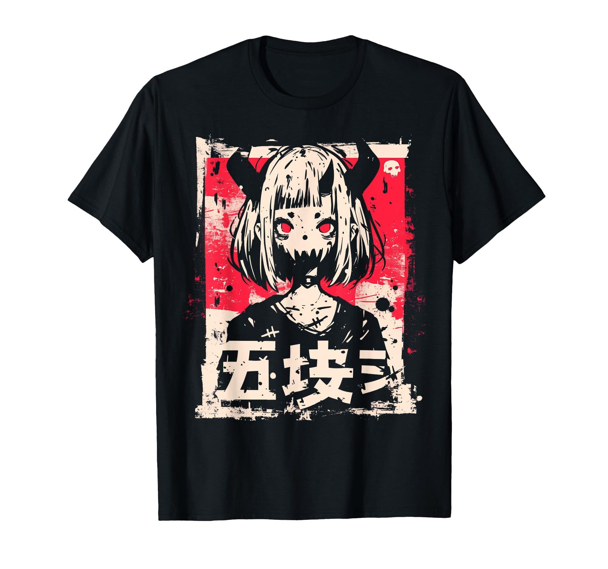Goth Grunge Demon Anime Waifu Horror Alt T-Shirt - Trendy Graphic Unisex - T-Shirt, Sweatshirt, Hoodie