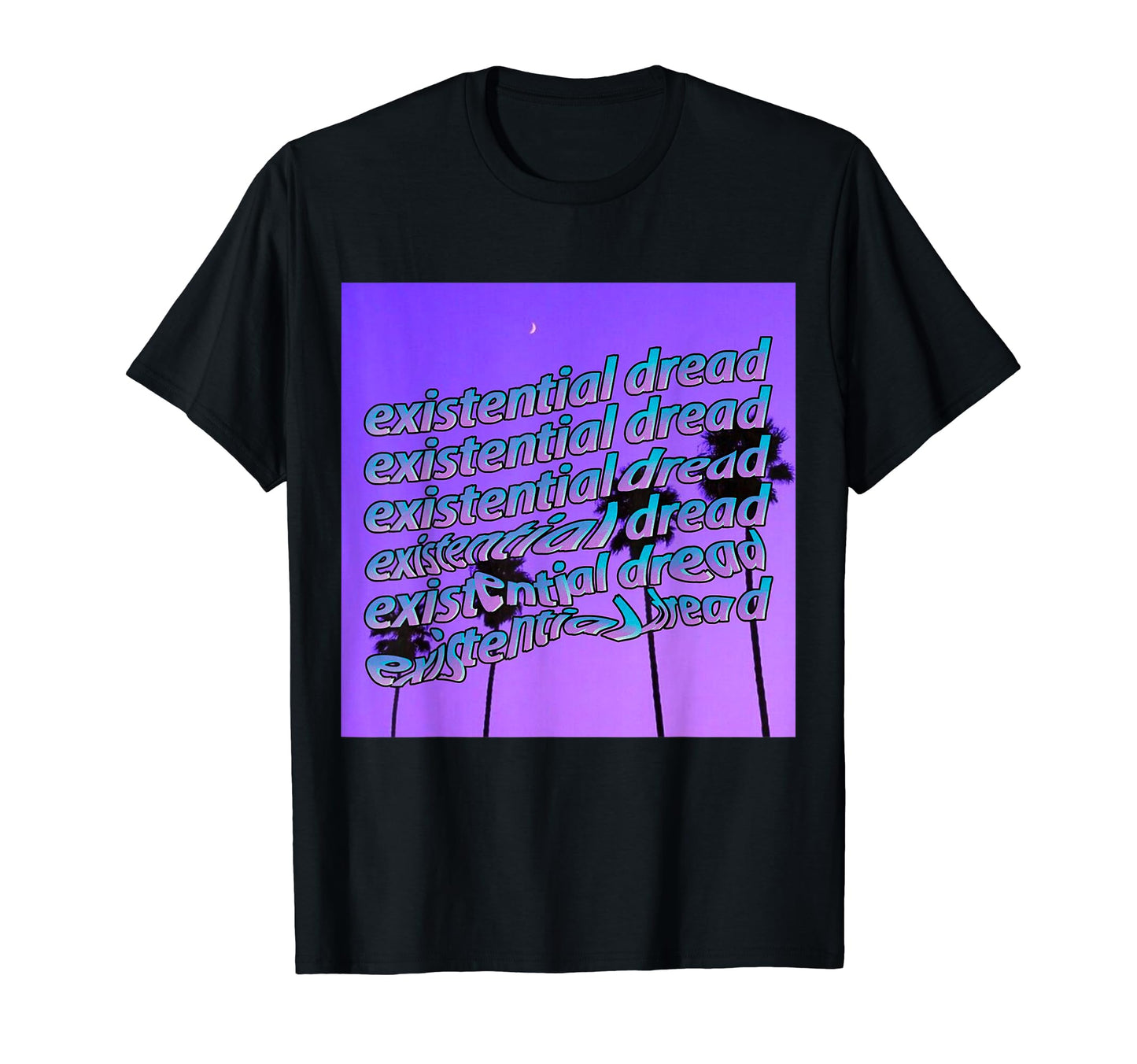 Existential Dread Aesthetic Vaporwave T-Shirt - Minimalist Print Men Women - T-Shirt, Sweatshirt, Hoodie