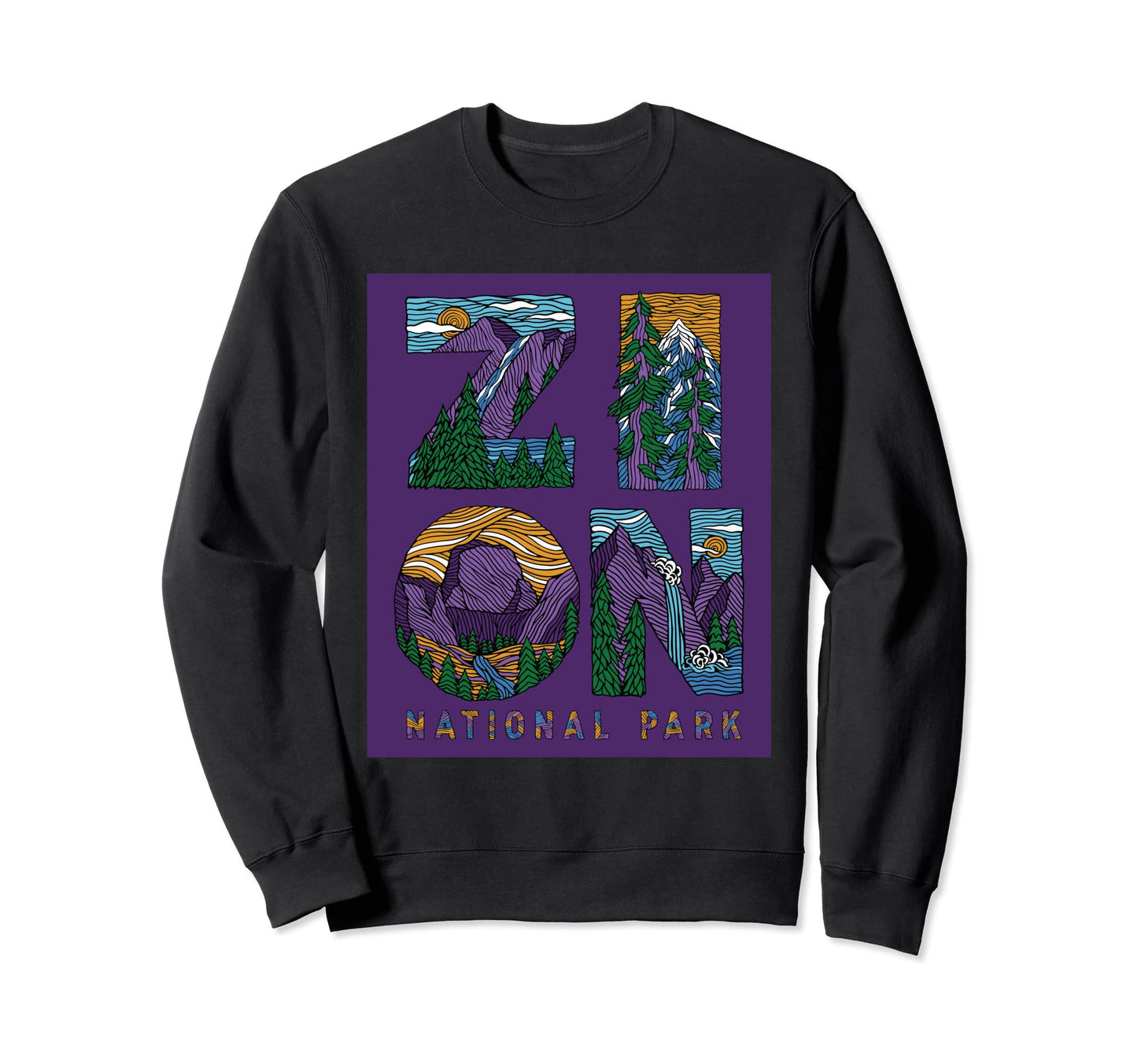 Zion National Park Utah Usa Sweatshirt - Novelty Apparel for Adults - T-Shirt, Sweatshirt, Hoodie