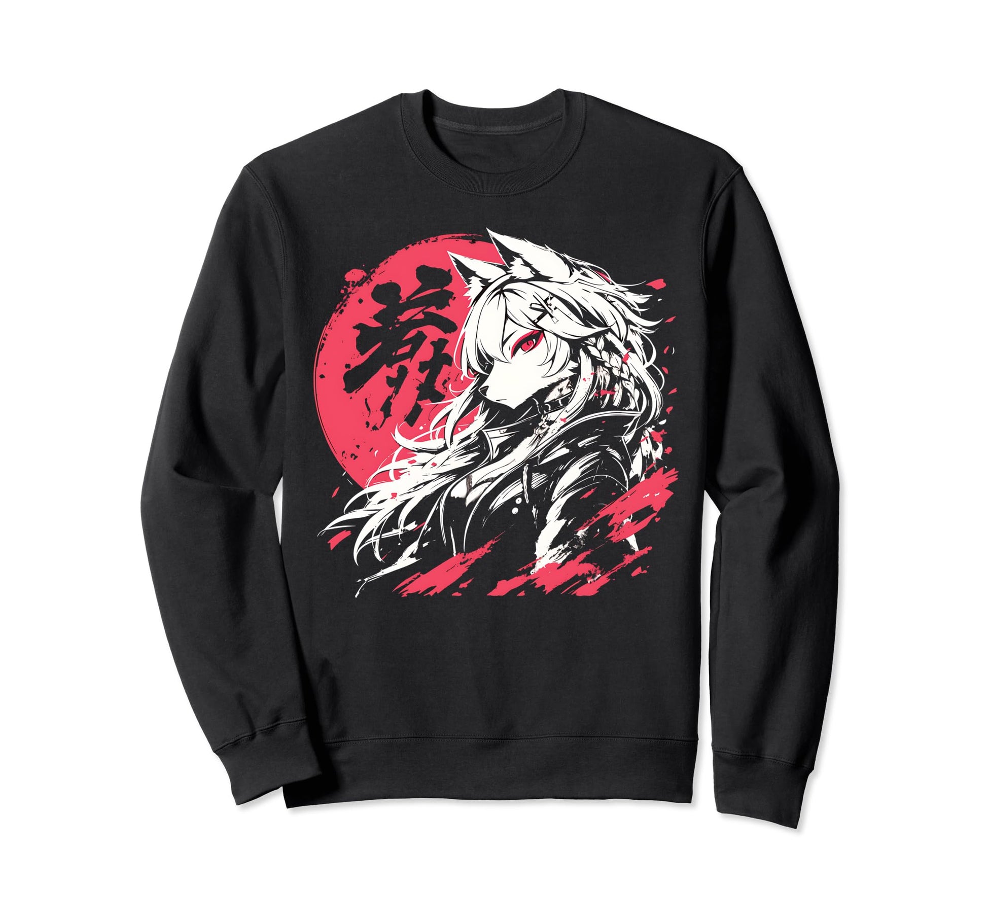 Goth Grunge Demon Anime Furry Sweatshirt - Custom Art Print for Adults - T-Shirt, Sweatshirt, Hoodie