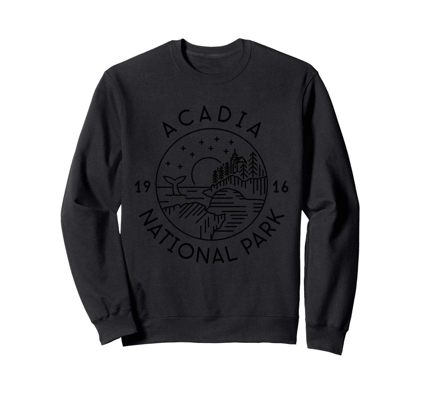 Acadia National Park 1916 Maine Bar Sweatshirt - Trendy Graphic for Adults - T-Shirt, Sweatshirt, Hoodie
