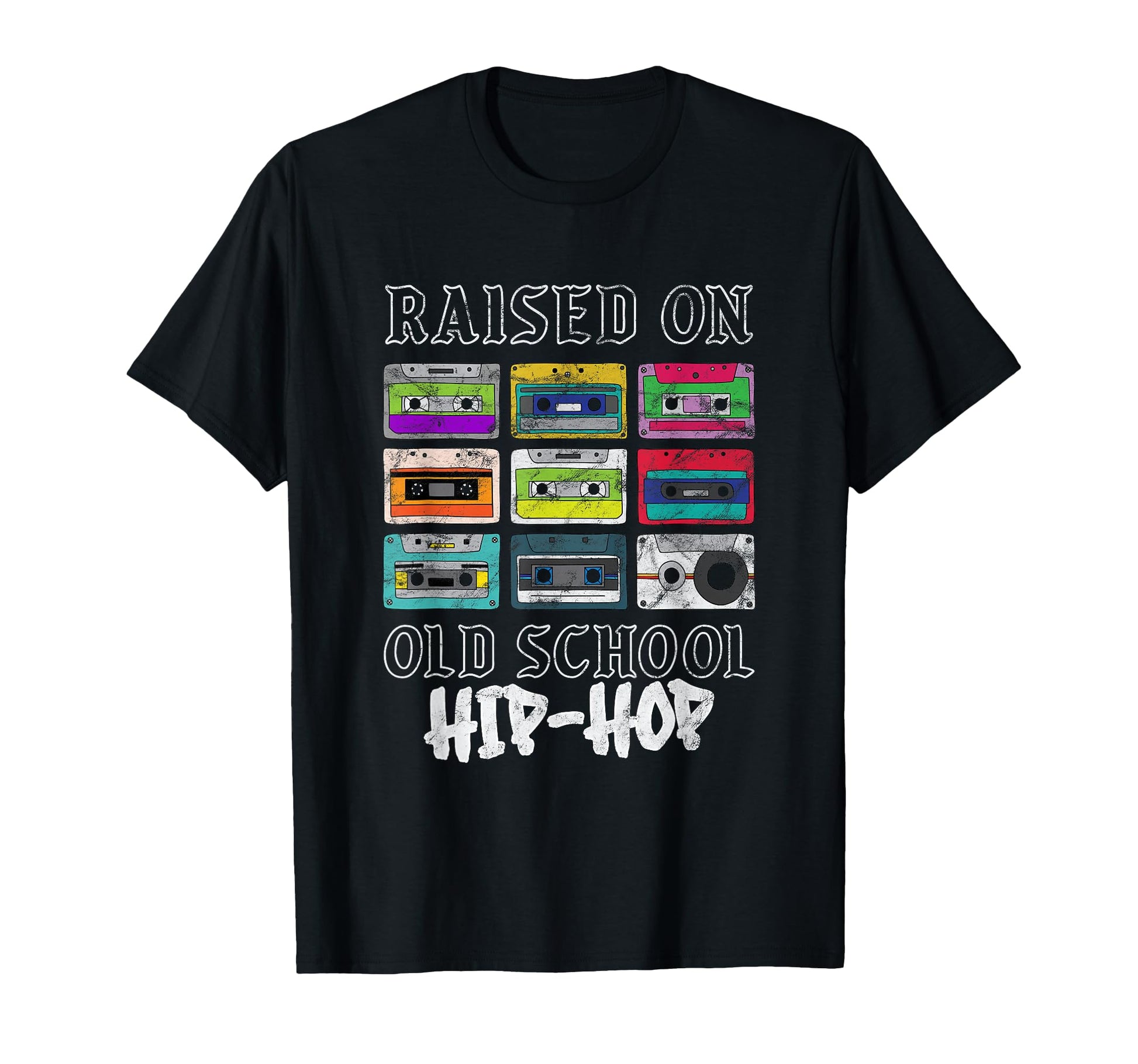 Raised Oldschool Hip Hop Rap Music T-Shirt - Novelty Apparel for Adults - T-Shirt, Sweatshirt, Hoodie