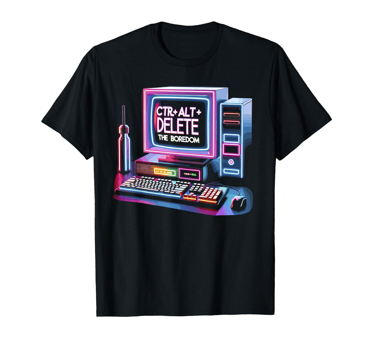 Ctrl Alt Delete Boredom Vaporwave 90S T-Shirt - Streetwear Style Men Women - T-Shirt, Sweatshirt, Hoodie