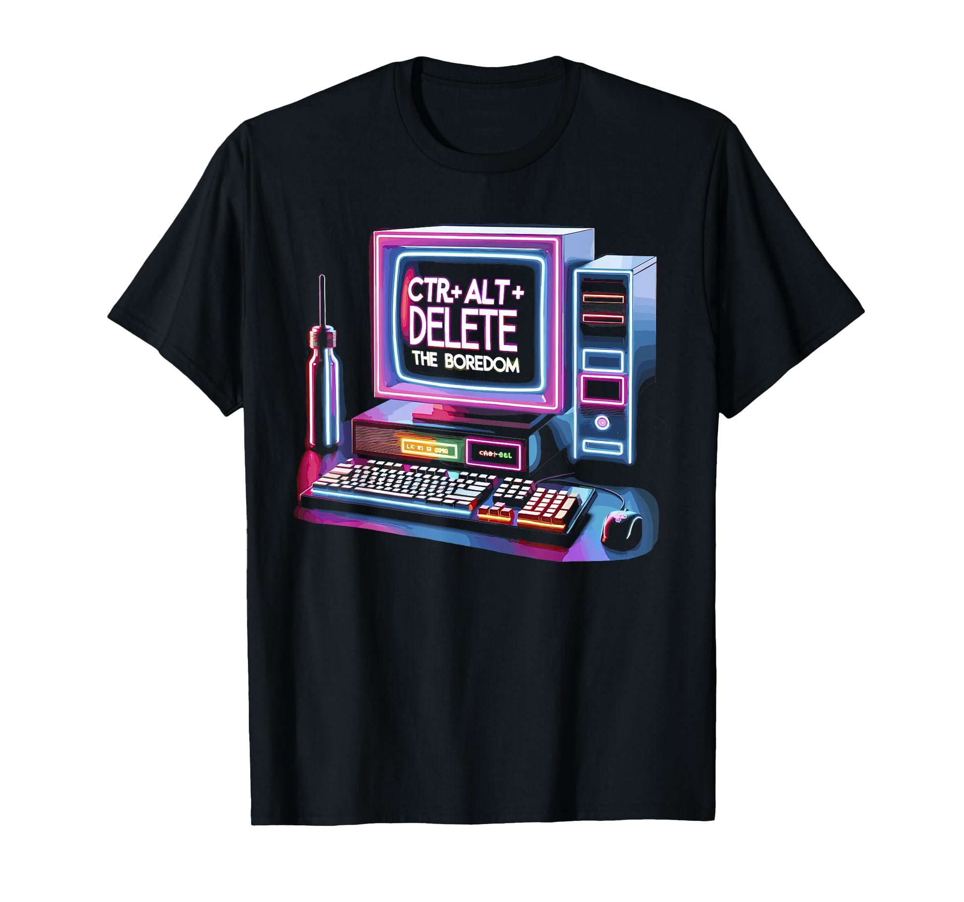 Ctrl Alt Delete Boredom Vaporwave 90S T-Shirt - Streetwear Style Men Women - T-Shirt, Sweatshirt, Hoodie