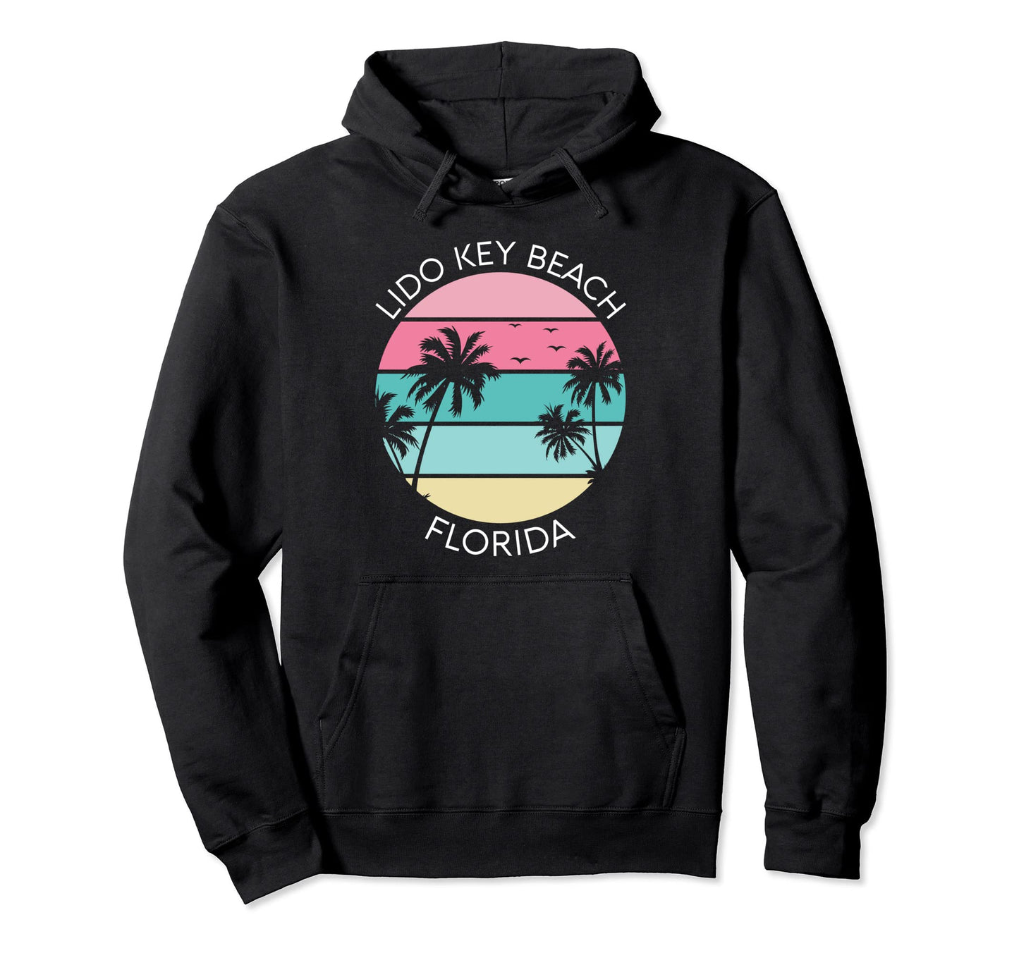 Lido Key Beach Florida Vacation Souvenir Hoodie - Custom Art Print Unisex - T-Shirt, Sweatshirt, Hoodie