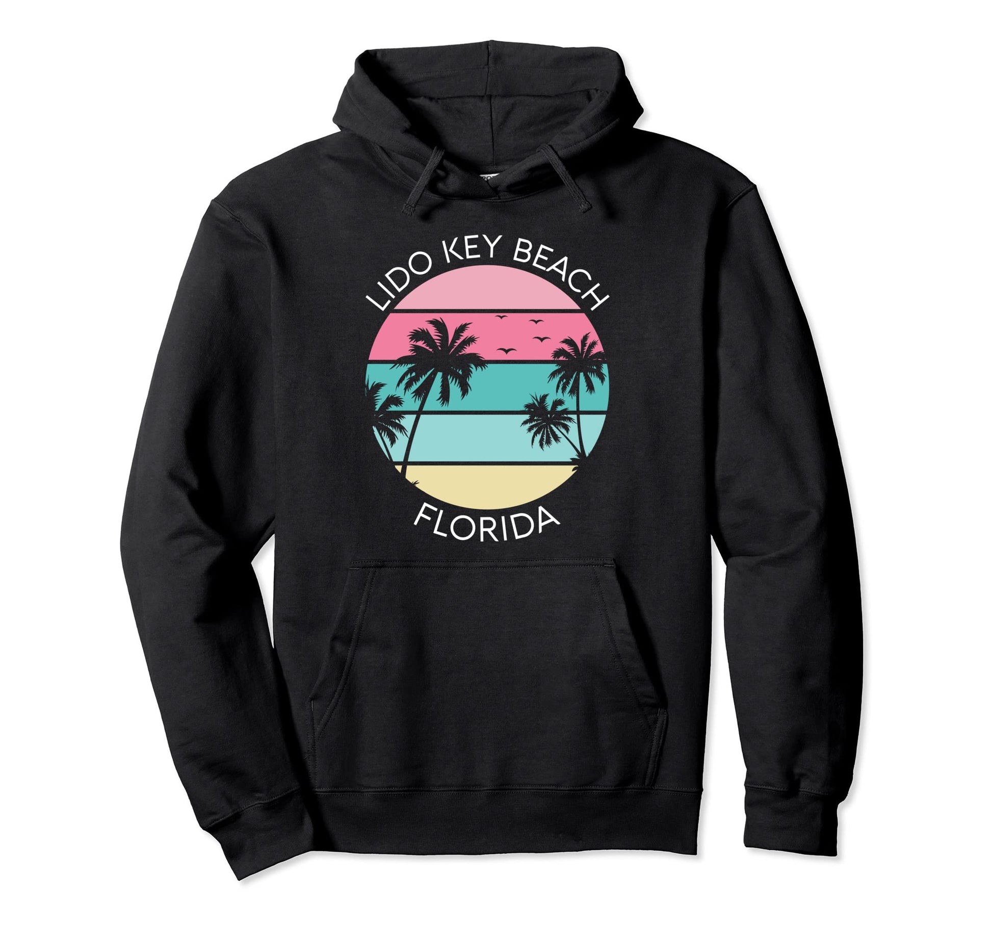Lido Key Beach Florida Vacation Souvenir Hoodie - Custom Art Print Unisex - T-Shirt, Sweatshirt, Hoodie