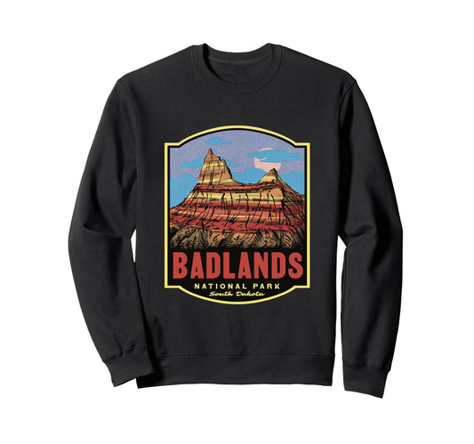 Badlands National Park South Dakota Sweatshirt - Novelty Apparel Unisex - T-Shirt, Sweatshirt, Hoodie