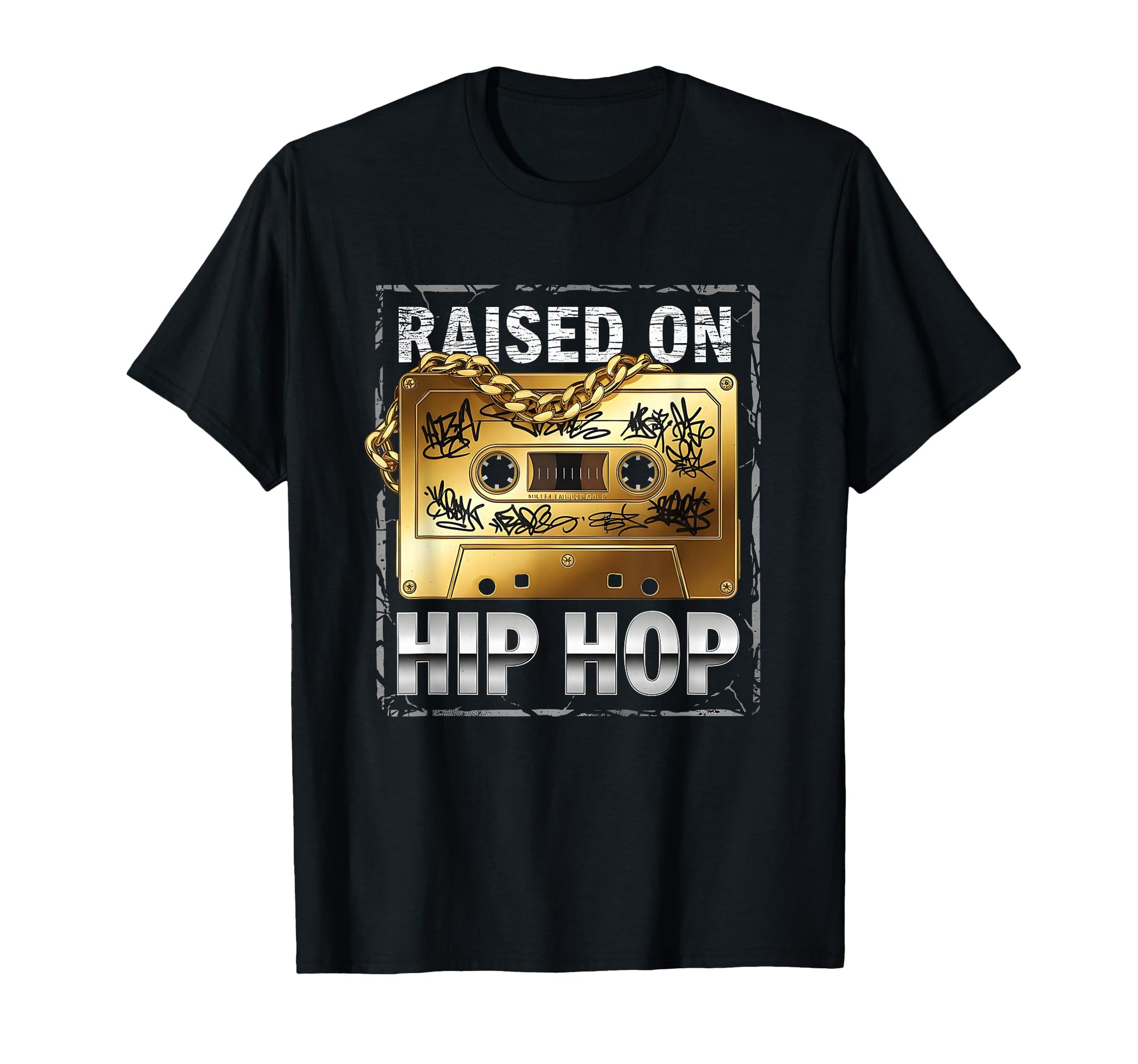 Raised Old School Cassette Tape T-Shirt - Streetwear Style Men Women - T-Shirt, Sweatshirt, Hoodie