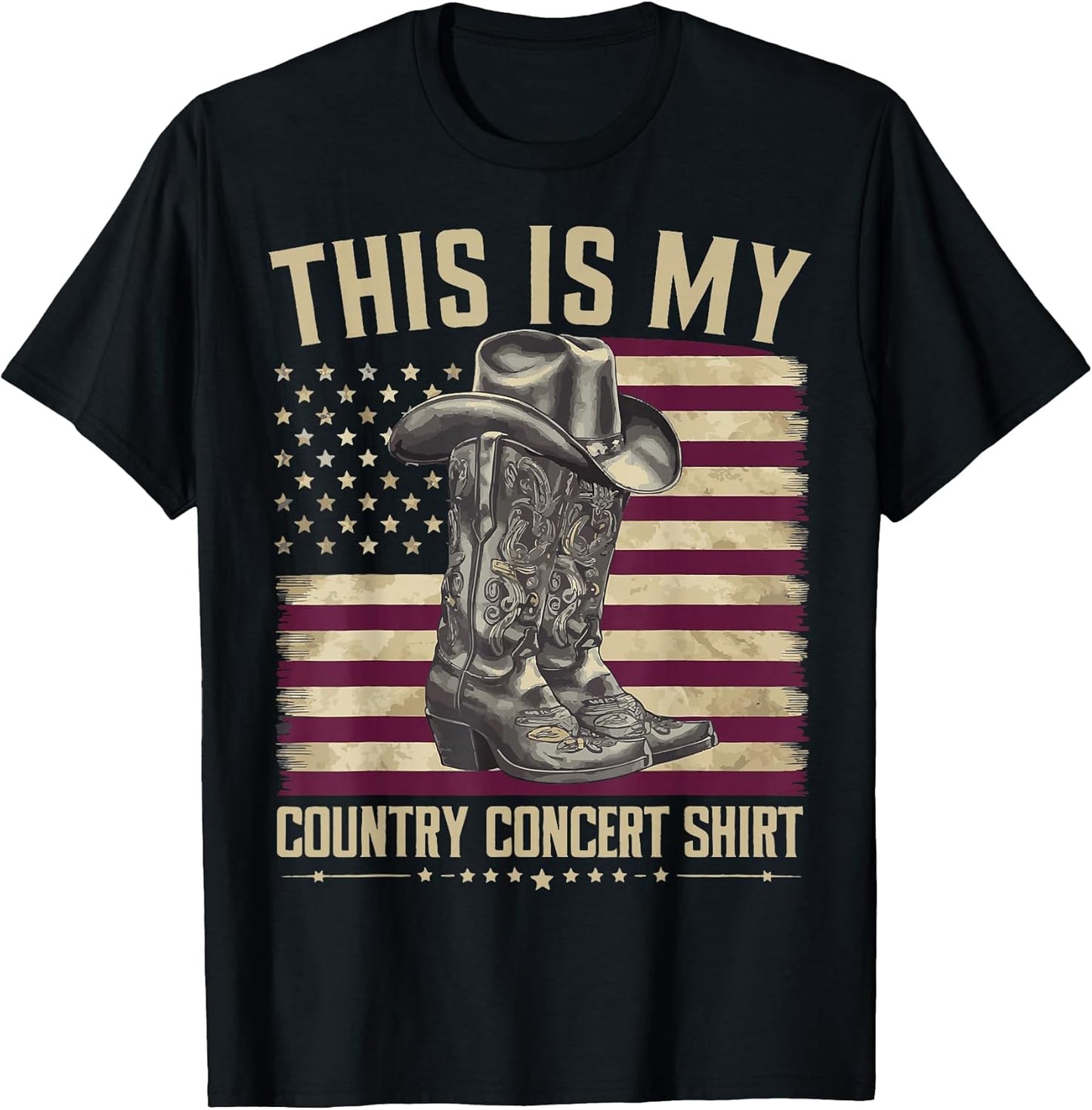 USA Flag Patriotic Country Music Singer - Adult & Kids T-Shirts, Sweatshirts & Hoodies apparel design preview 1