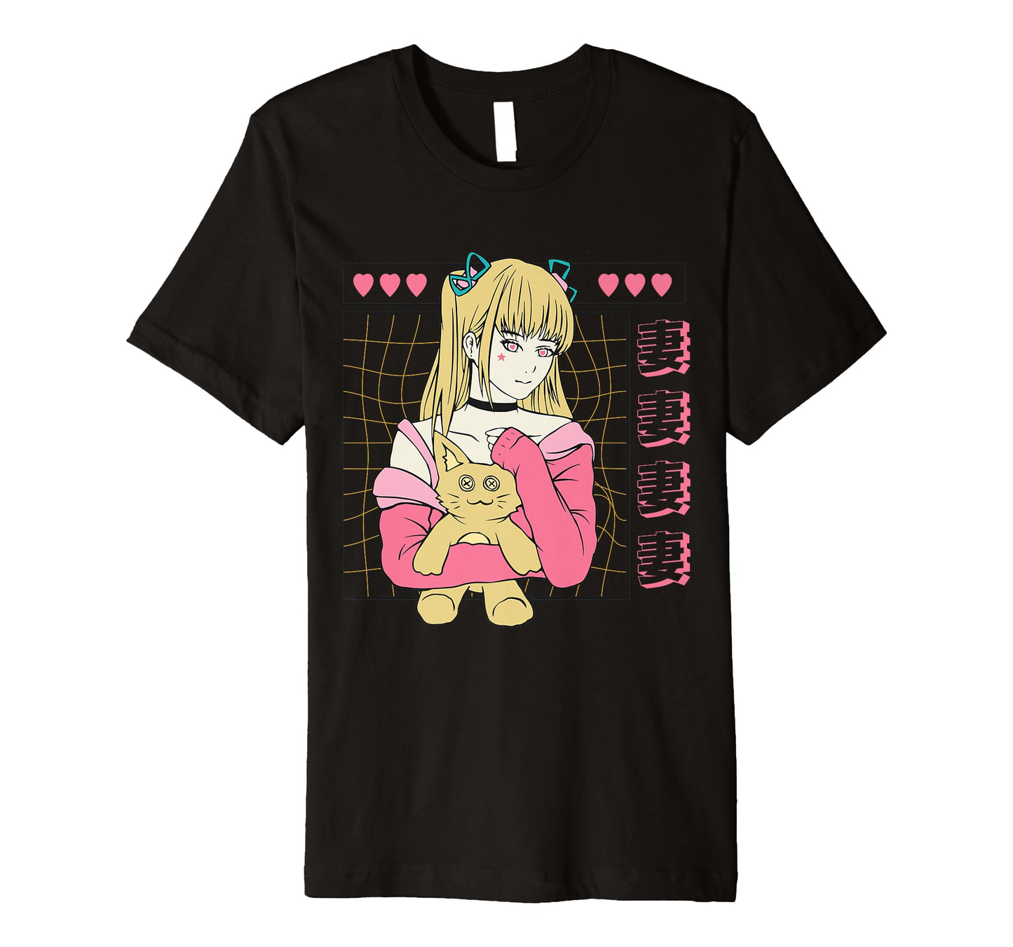 Anime Teddy And Red Eyes Art T-Shirt - Custom Art Print for Adults - T-Shirt, Sweatshirt, Hoodie