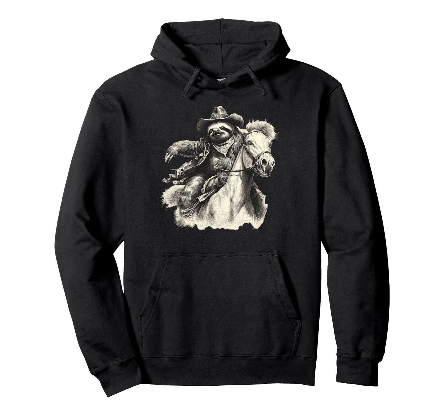 Sloth Cowboy Rodeo Cowgirl Western Hoodie - Streetwear Style Men Women - T-Shirt, Sweatshirt, Hoodie