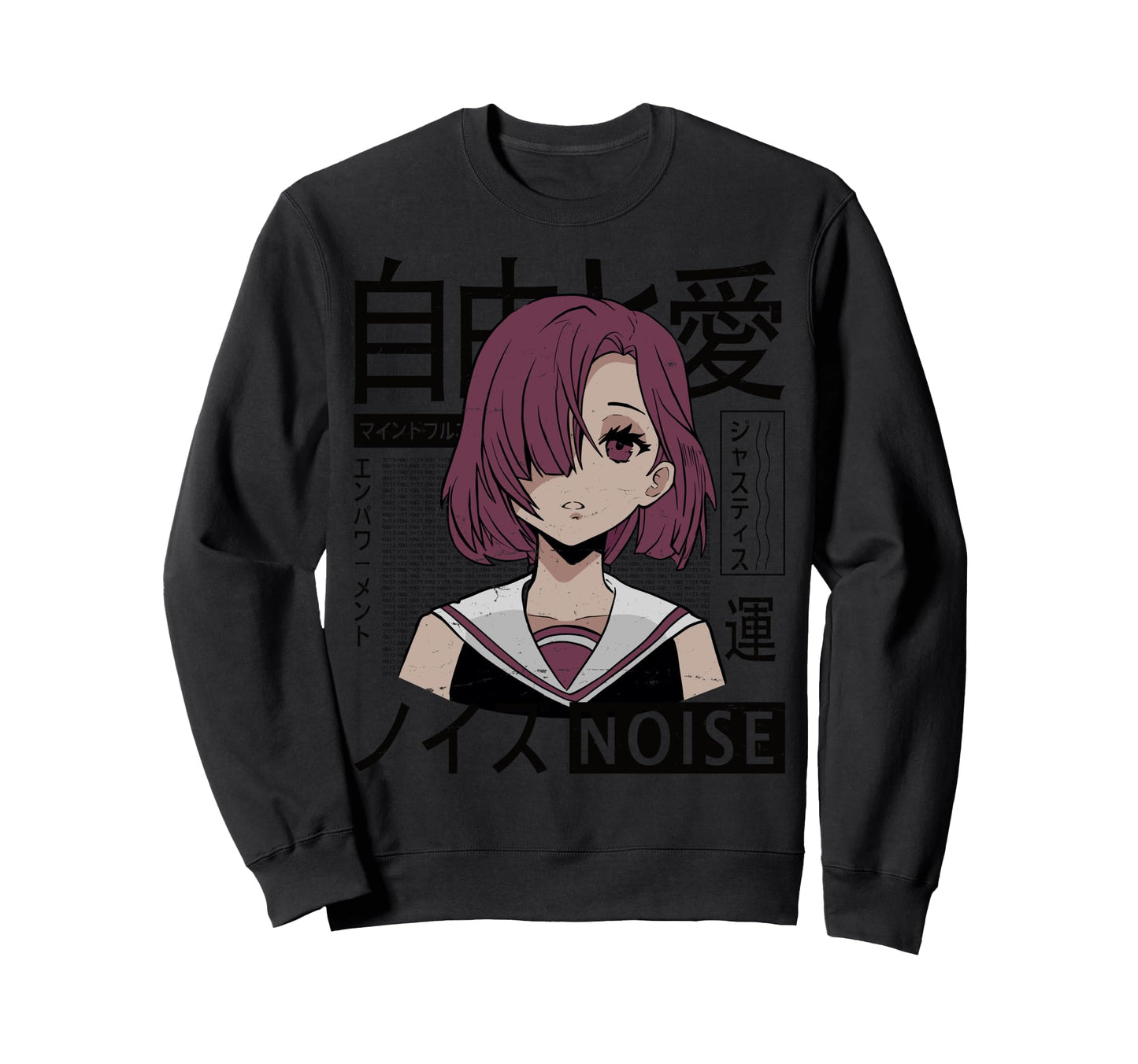 Vaporwave Kawaii Aesthetic Sweatshirt - Minimalist Print for Adults - T-Shirt, Sweatshirt, Hoodie