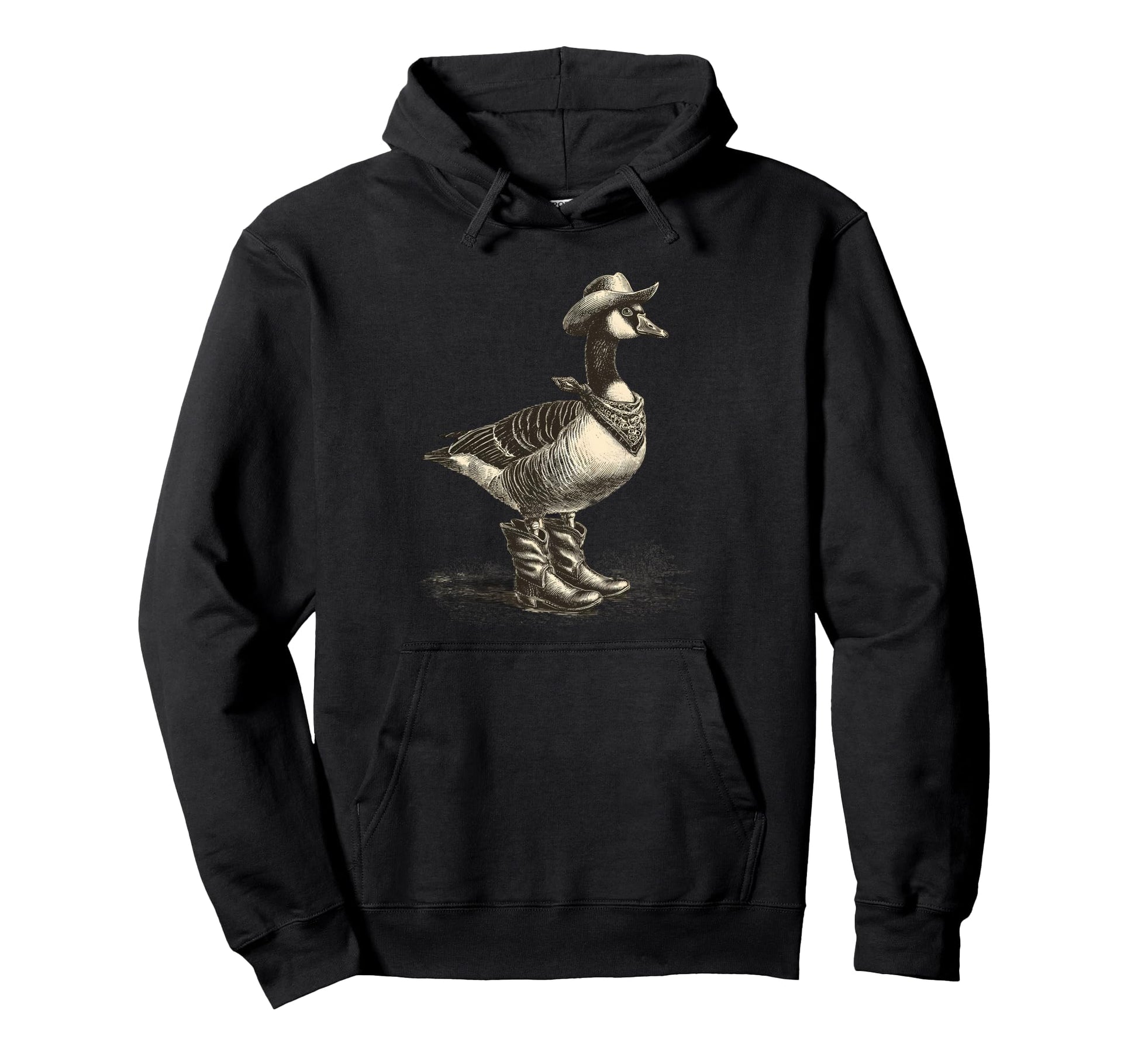 Goose Cowboy Rodeo Cowgirl Western Hoodie - Casual Everyday Wear Men Women - T-Shirt, Sweatshirt, Hoodie