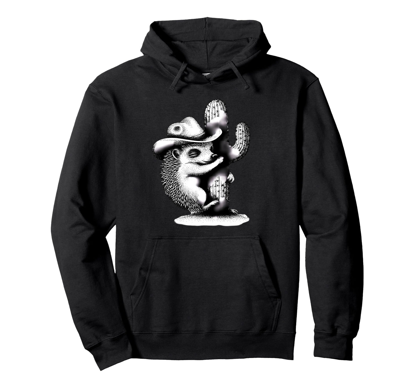 Country Cowboy Hedgehog Rodeo Hoodie - Fun Novelty Design Men Women - T-Shirt, Sweatshirt, Hoodie