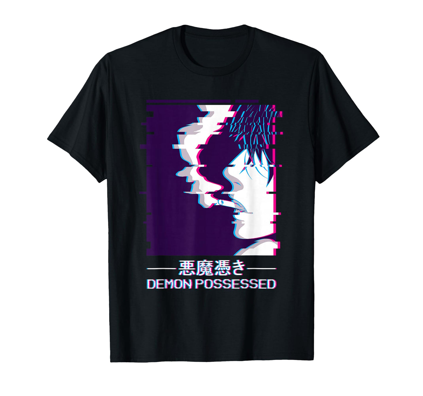 Demon Possessed Vaporwave Aesthetic T-Shirt - Unique Graphic Men Women - T-Shirt, Sweatshirt, Hoodie