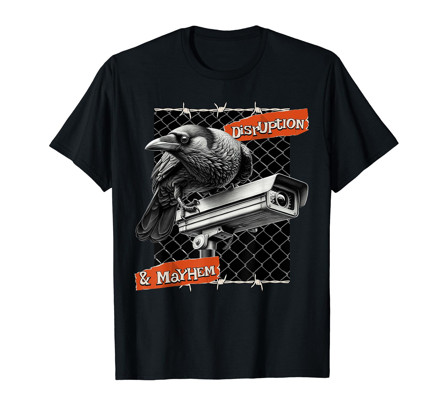 Bird And Security Camera Lovers T-Shirt - Casual Everyday Wear for Adults - T-Shirt, Sweatshirt, Hoodie