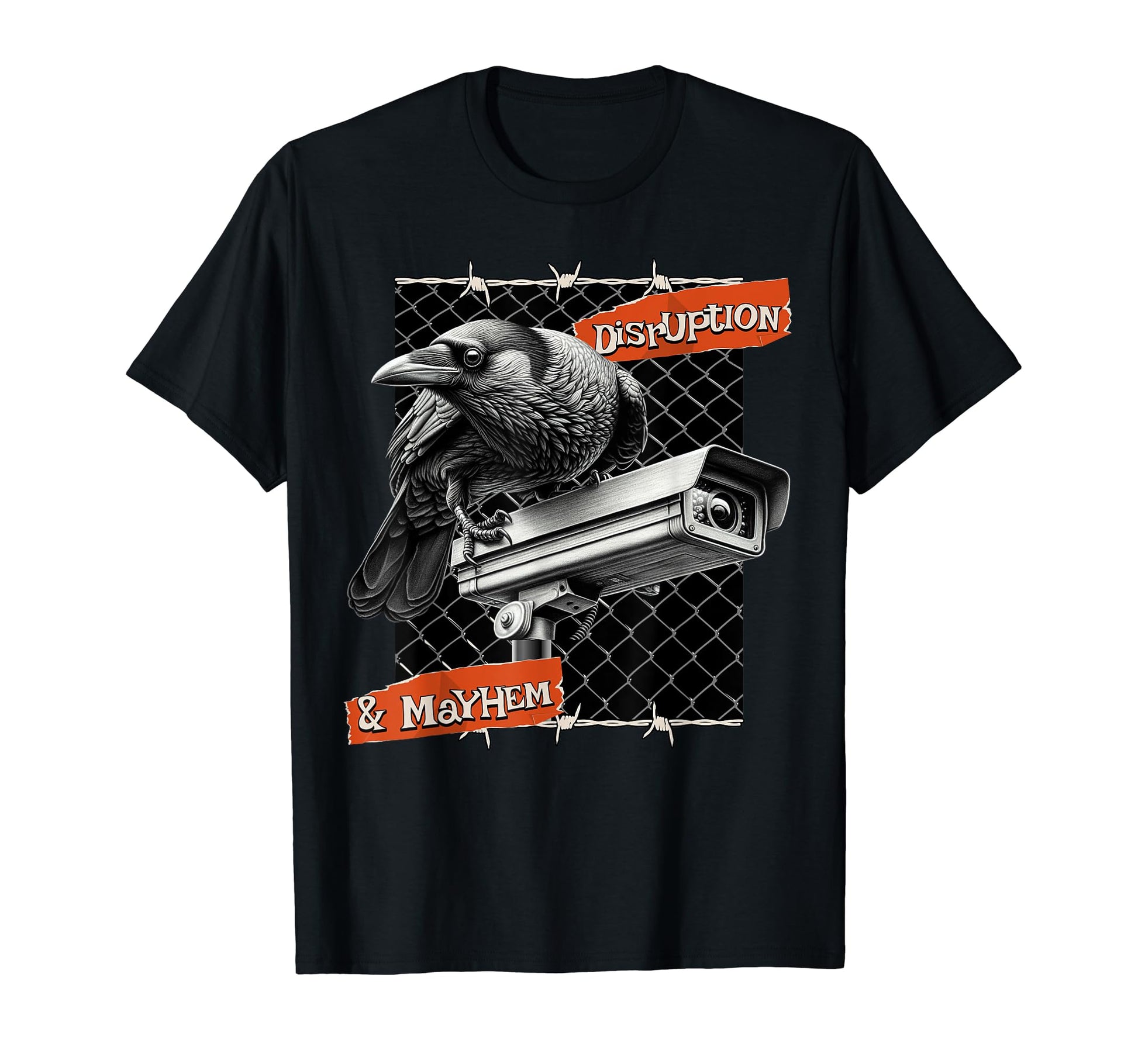 Bird And Security Camera Lovers T-Shirt - Casual Everyday Wear for Adults - T-Shirt, Sweatshirt, Hoodie