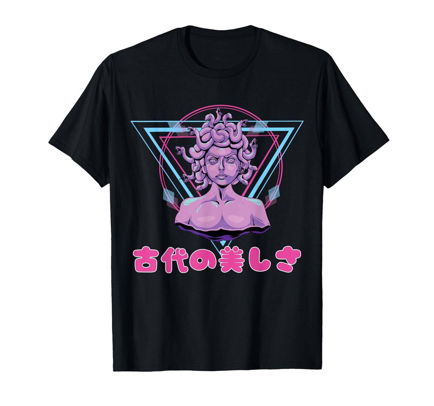 Vaporwave Medusa Statue Aesthetic T-Shirt - Trendy Graphic Men Women - T-Shirt, Sweatshirt, Hoodie