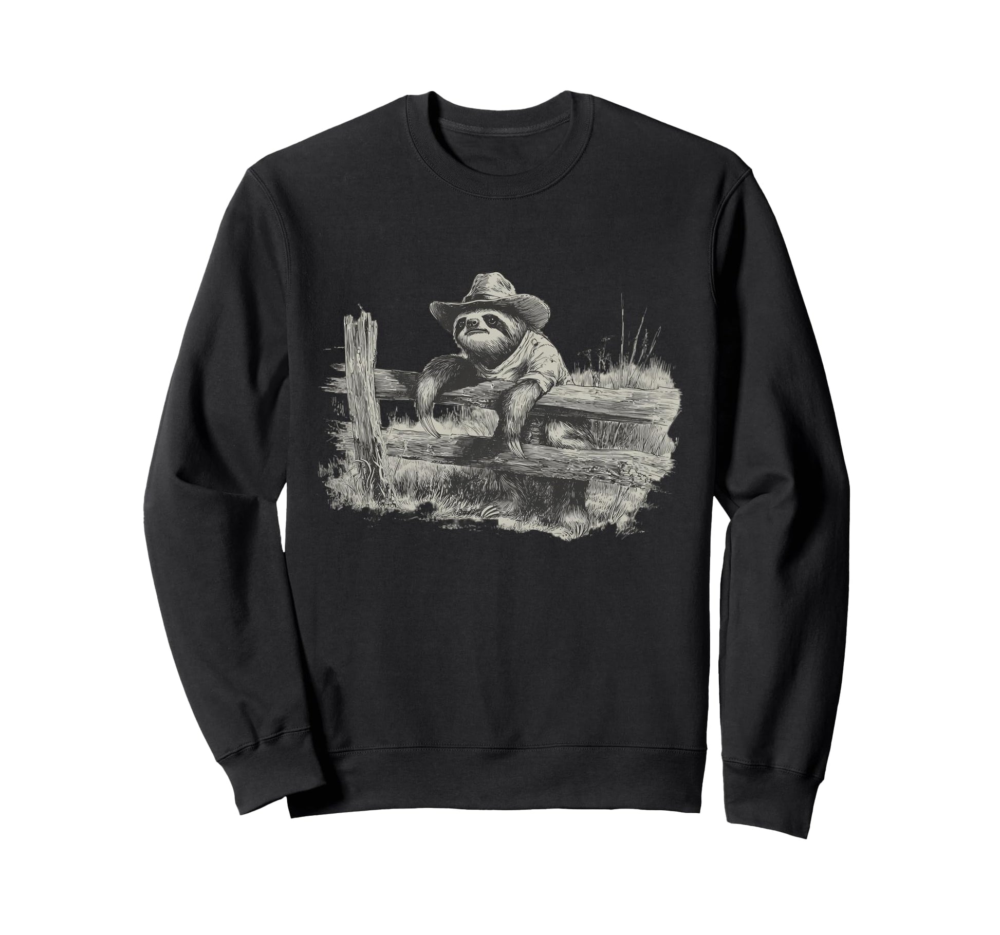Sloth Cowboy Rodeo Cowgirl Western Sweatshirt - Streetwear Style Men Women - T-Shirt, Sweatshirt, Hoodie