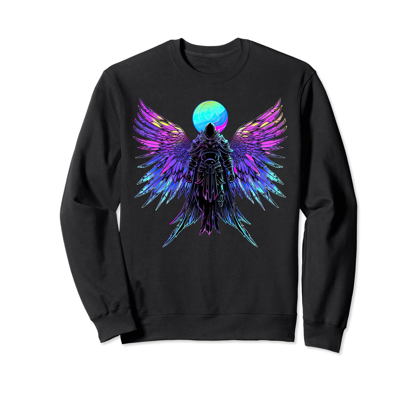 Archangel Michael Vaporwave Sweatshirt - Minimalist Print for Adults - T-Shirt, Sweatshirt, Hoodie