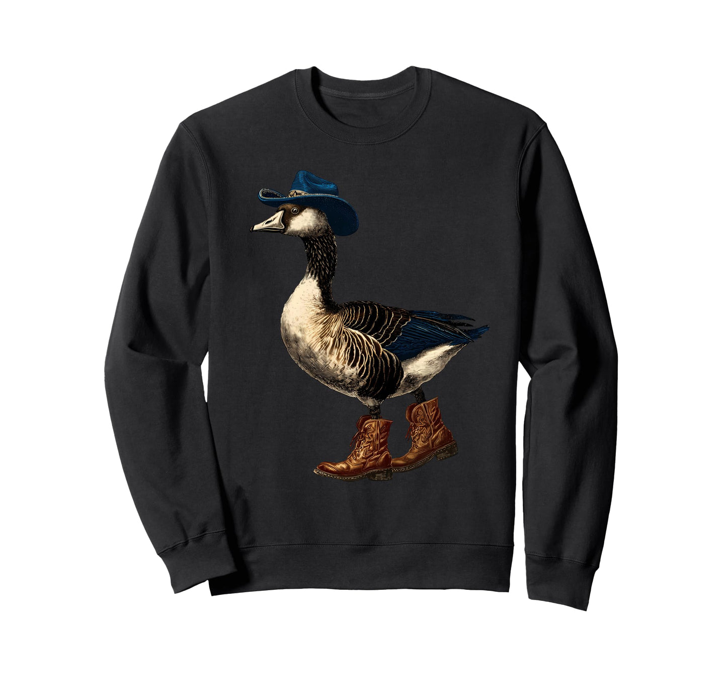 Country Cowboy Goose Rodeo Cowgirl Sweatshirt - Streetwear Style Unisex - T-Shirt, Sweatshirt, Hoodie