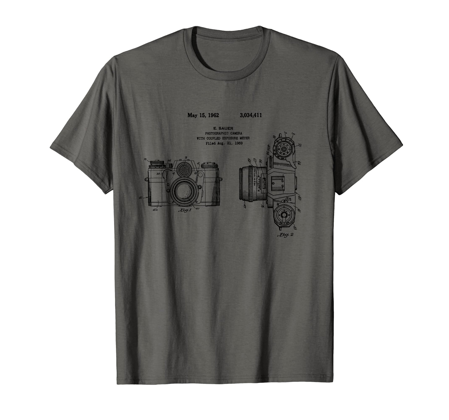 Camera Blueprint Patent Photography T-Shirt - Graphic Print Men Women - T-Shirt, Sweatshirt, Hoodie