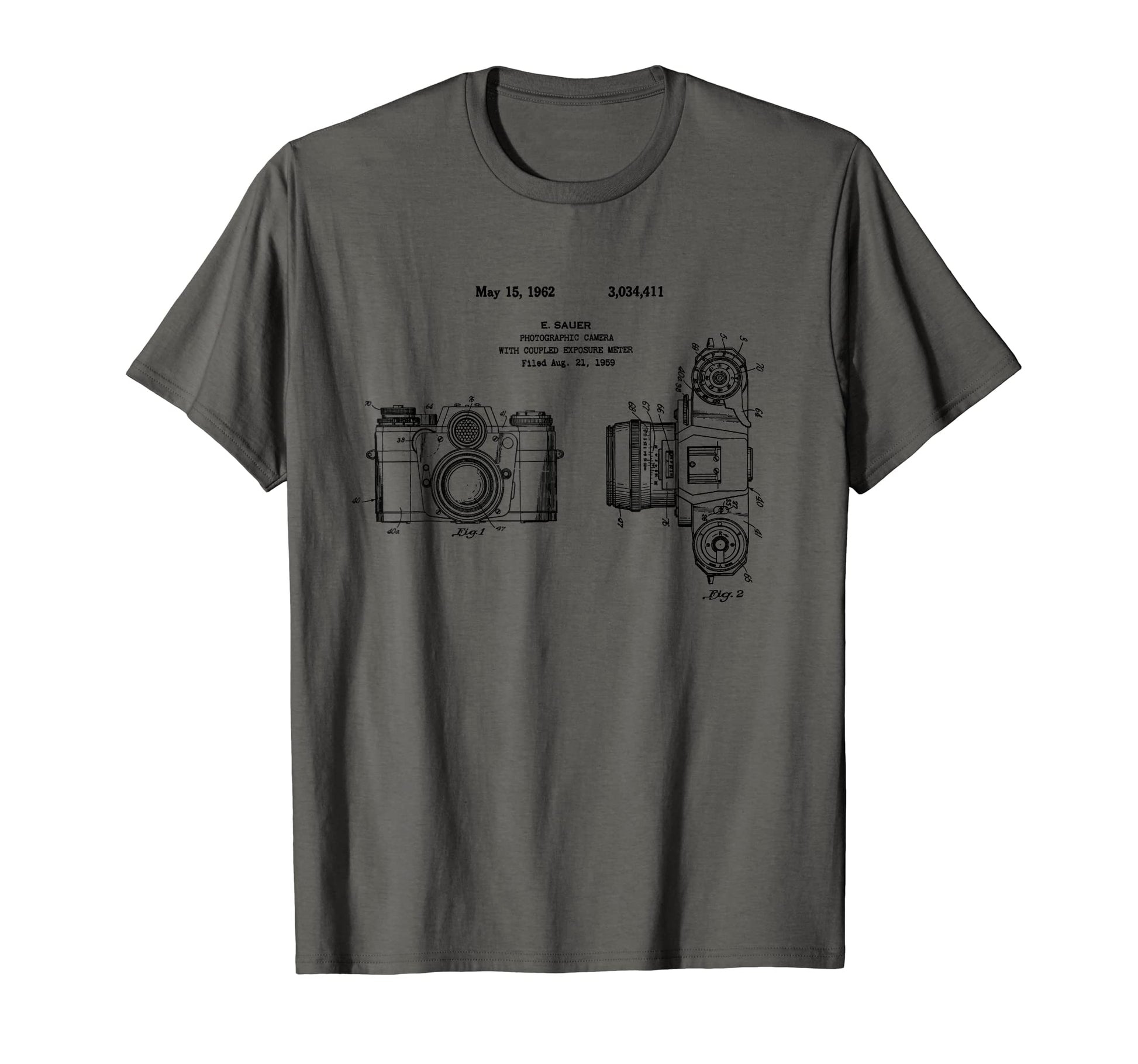 Camera Blueprint Patent Photography T-Shirt - Graphic Print Men Women - T-Shirt, Sweatshirt, Hoodie
