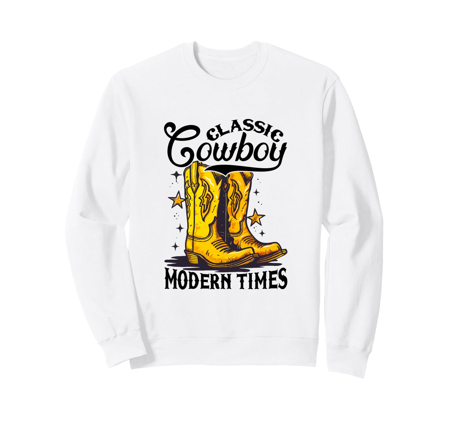 Cowboy Modern Times Western Cowboy Sweatshirt - Trendy Graphic Men Women - T-Shirt, Sweatshirt, Hoodie