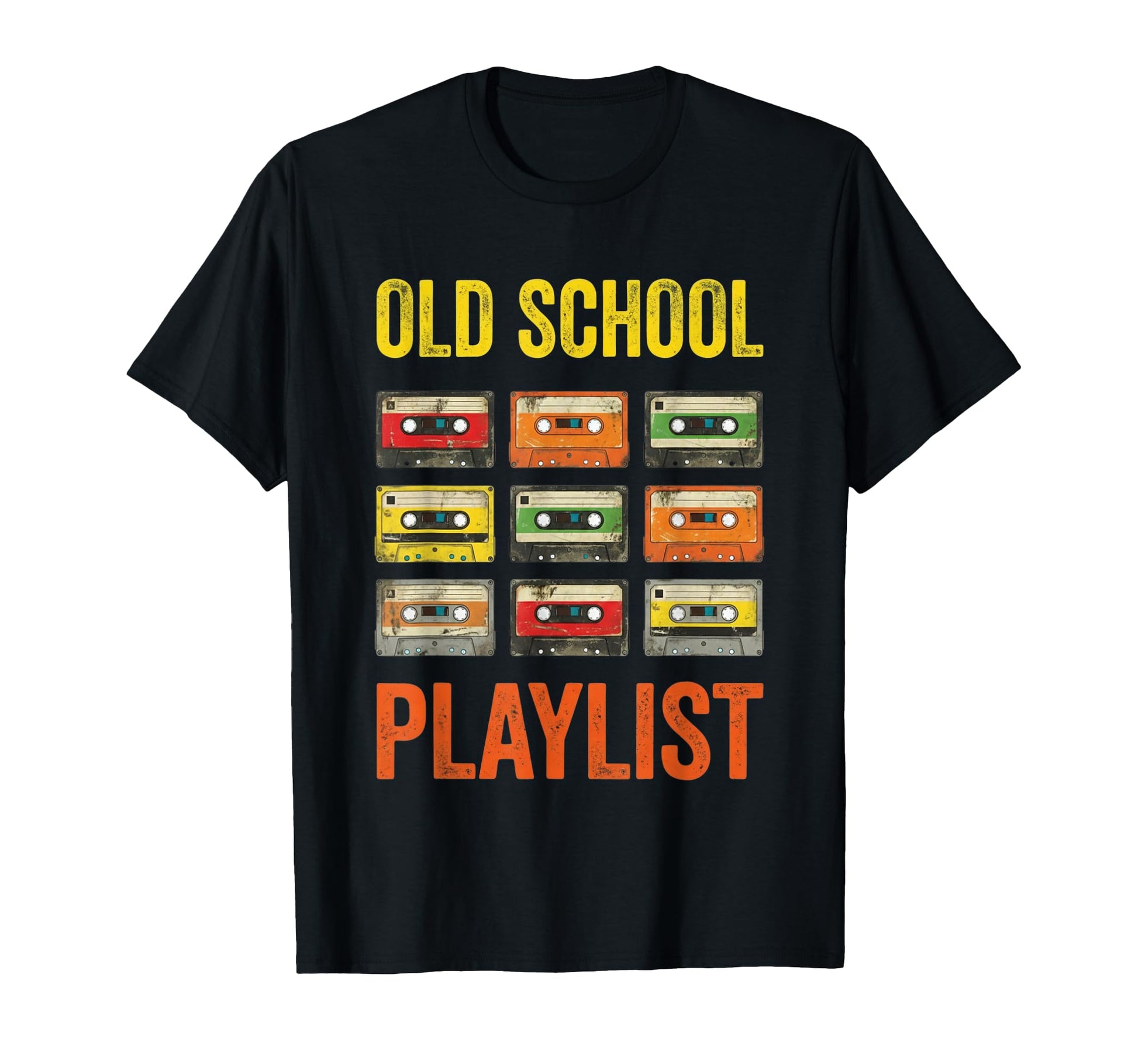 Old School Playlist Cassette Tapes T-Shirt - Streetwear Style Men Women - T-Shirt, Sweatshirt, Hoodie