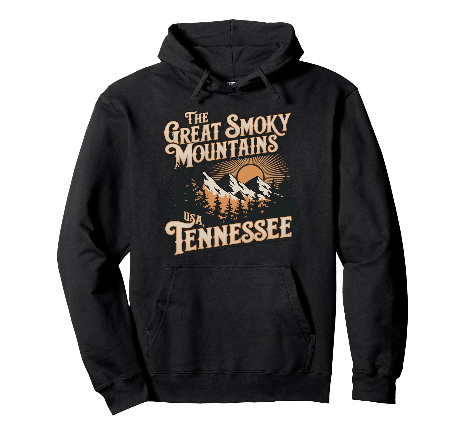 Great Smoky Mountains Tennessee Sunset Hoodie - Streetwear Style Men Women - T-Shirt, Sweatshirt, Hoodie