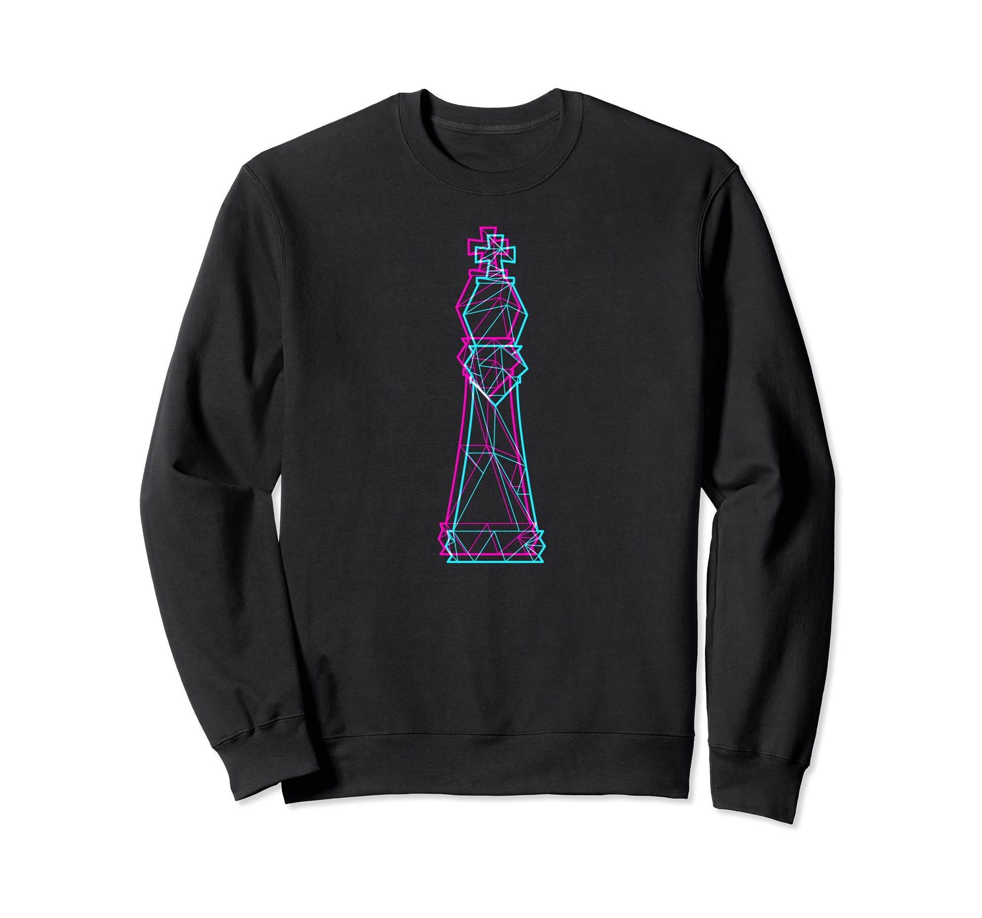 Polygon Chess Soft Electronic Sweatshirt - Graphic Print for Adults - T-Shirt, Sweatshirt, Hoodie