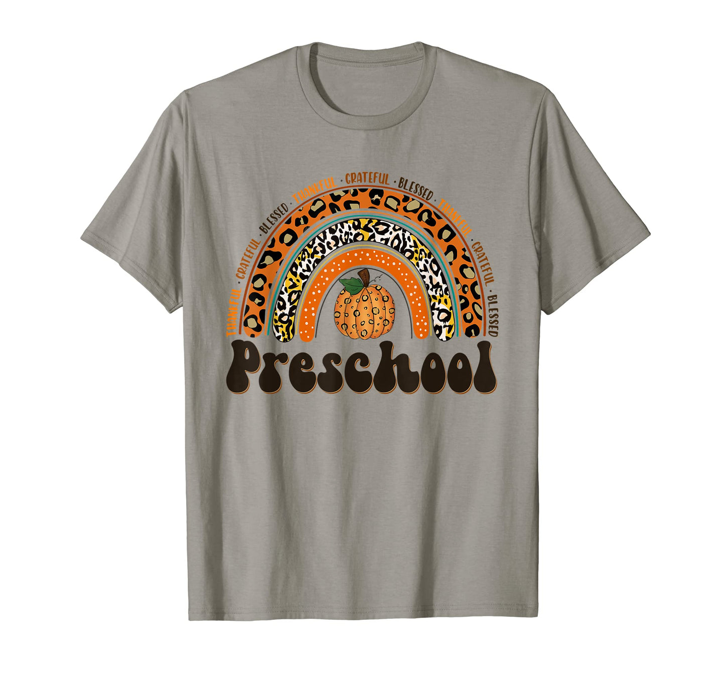 Preschool Happy Fall Thanksgiving T-Shirt - Custom Art Print for Adults - T-Shirt, Sweatshirt, Hoodie