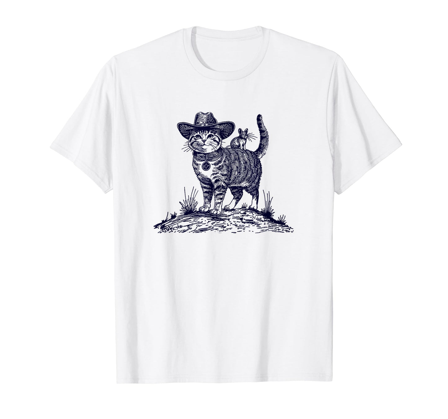 Meowdy Funny Country Music Cat Cowgirl T-Shirt - Graphic Print Men Women - T-Shirt, Sweatshirt, Hoodie