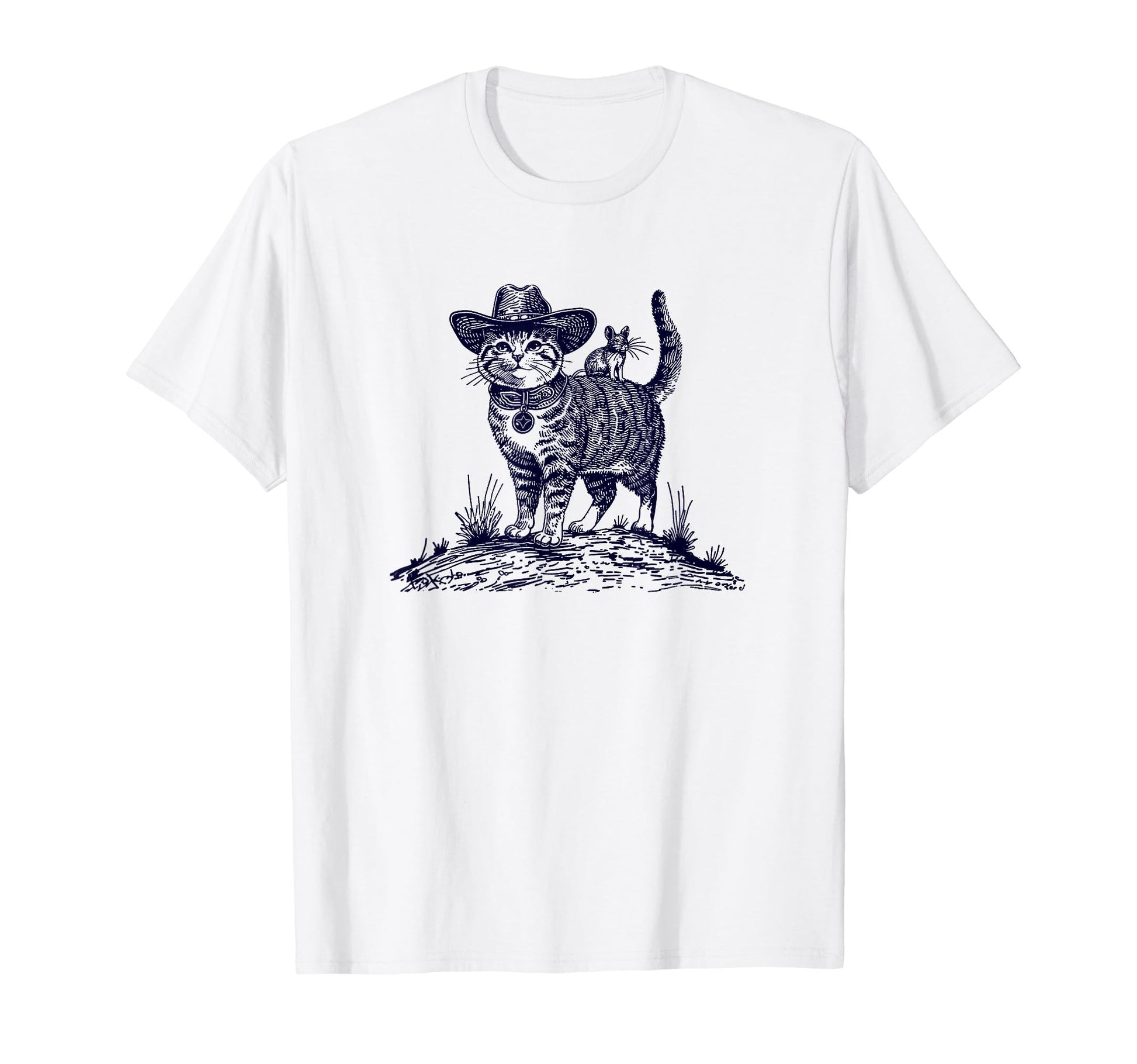 Meowdy Funny Country Music Cat Cowgirl T-Shirt - Graphic Print Men Women - T-Shirt, Sweatshirt, Hoodie
