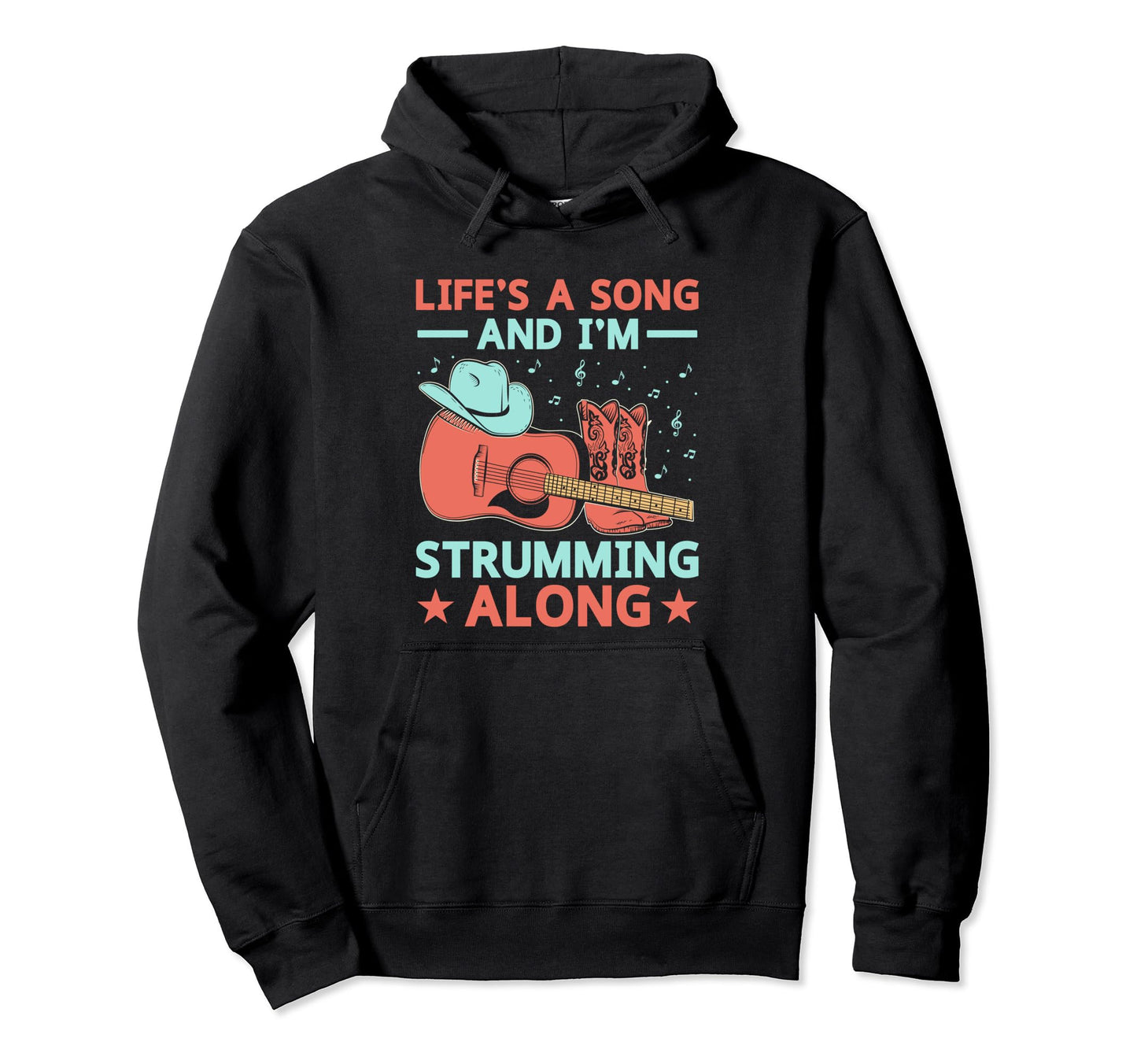 County Music Music Lover Western Hoodie - Casual Everyday Wear Men Women - T-Shirt, Sweatshirt, Hoodie