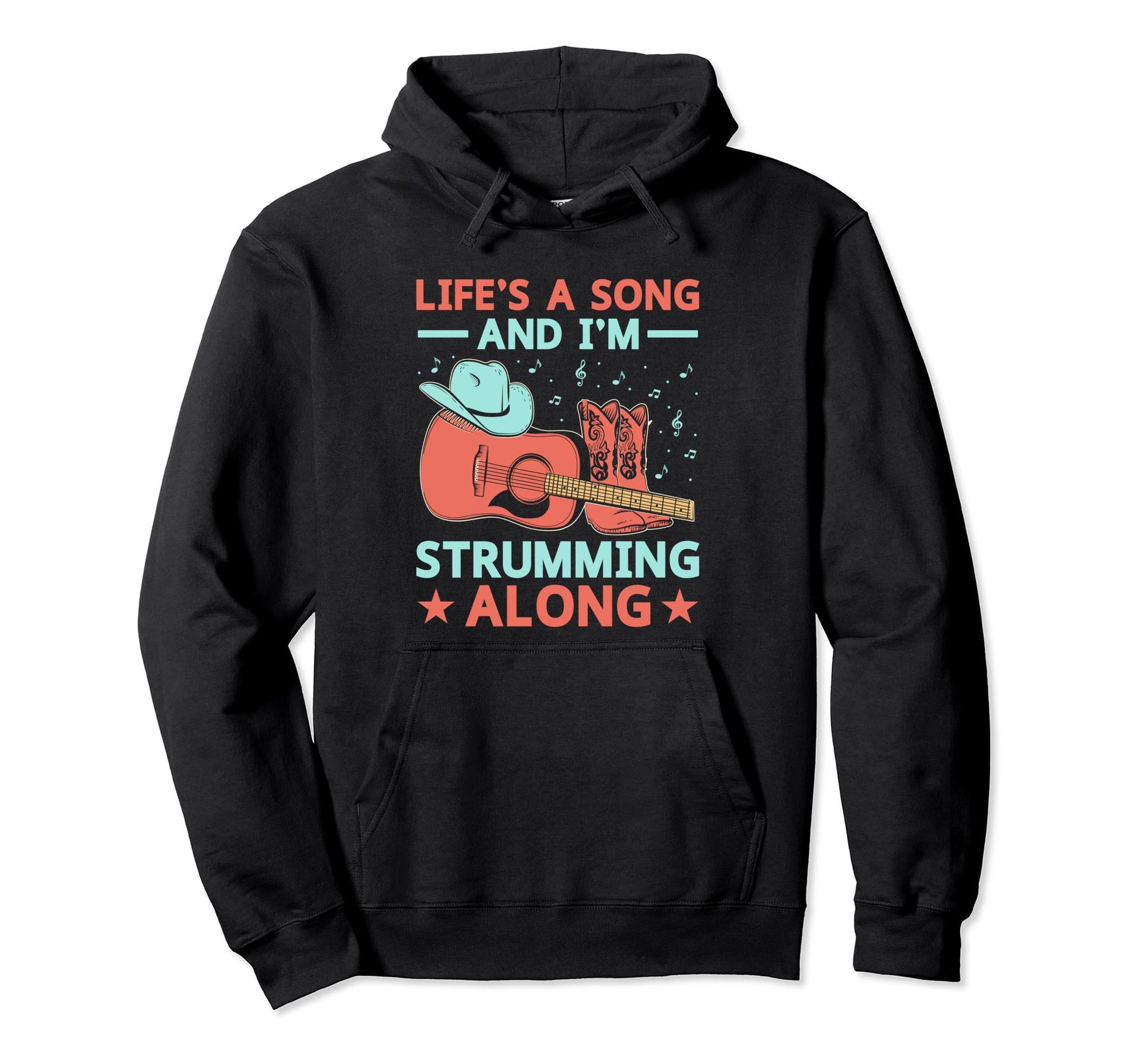 County Music Music Lover Western Hoodie - Casual Everyday Wear Men Women - T-Shirt, Sweatshirt, Hoodie