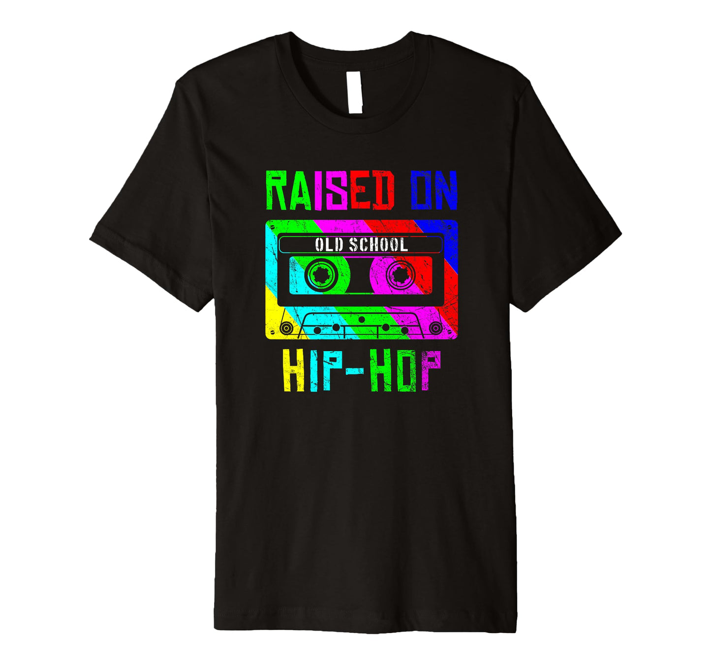 Raised Oldschool Hip Hop 90S Rap T-Shirt - Streetwear Style for Adults - T-Shirt, Sweatshirt, Hoodie