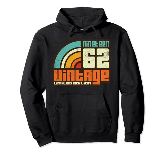 1962 Rainbow Birthday Gift Hoodie - Custom Art Print Men Women - T-Shirt, Sweatshirt, Hoodie