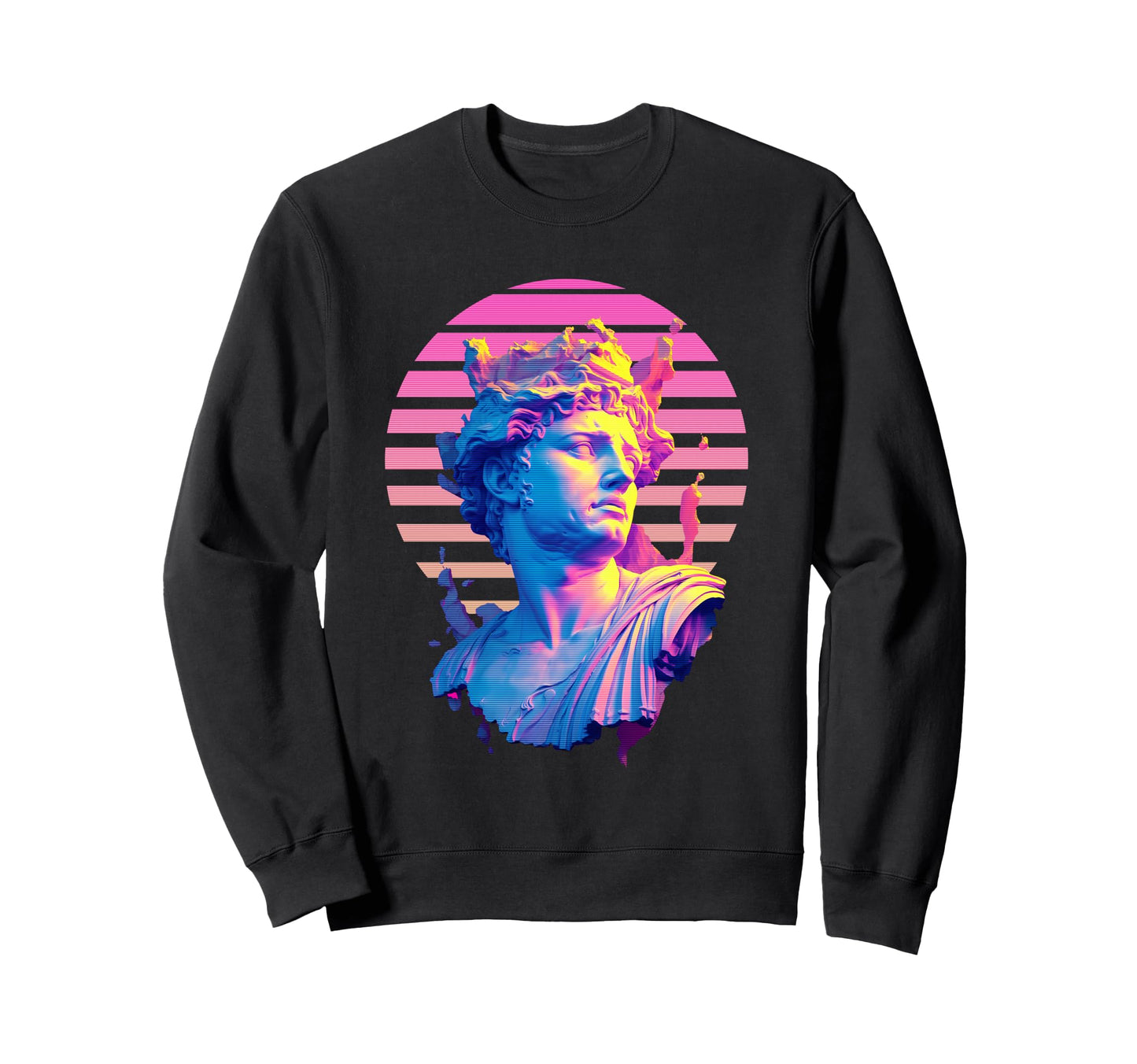 Prometheus Vaporwave Aesthetic Sweatshirt - Custom Art Print for Adults - T-Shirt, Sweatshirt, Hoodie
