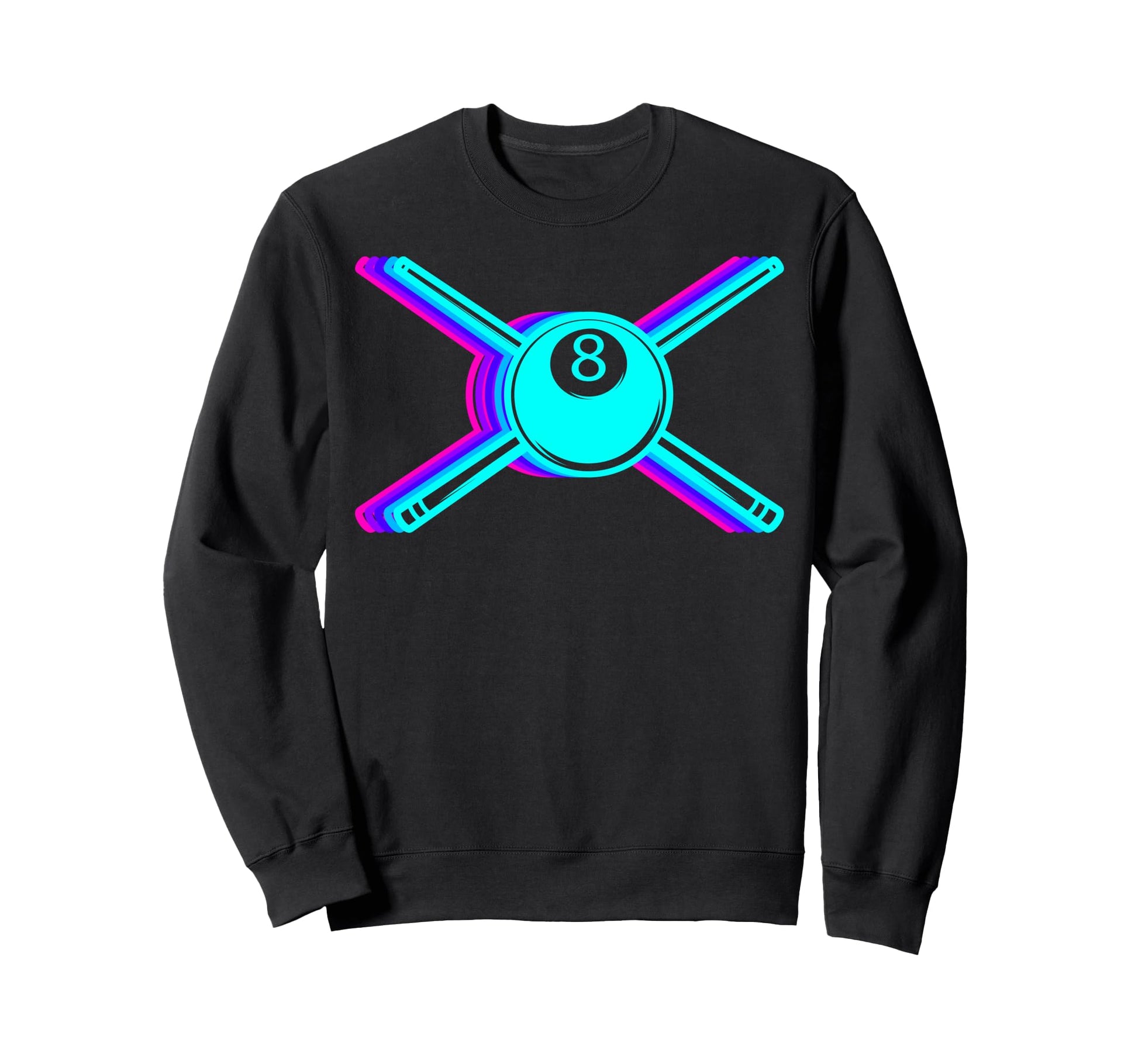 Billiard Pool Cue Player Vaporwave Sweatshirt - Casual Everyday Wear Unisex - T-Shirt, Sweatshirt, Hoodie