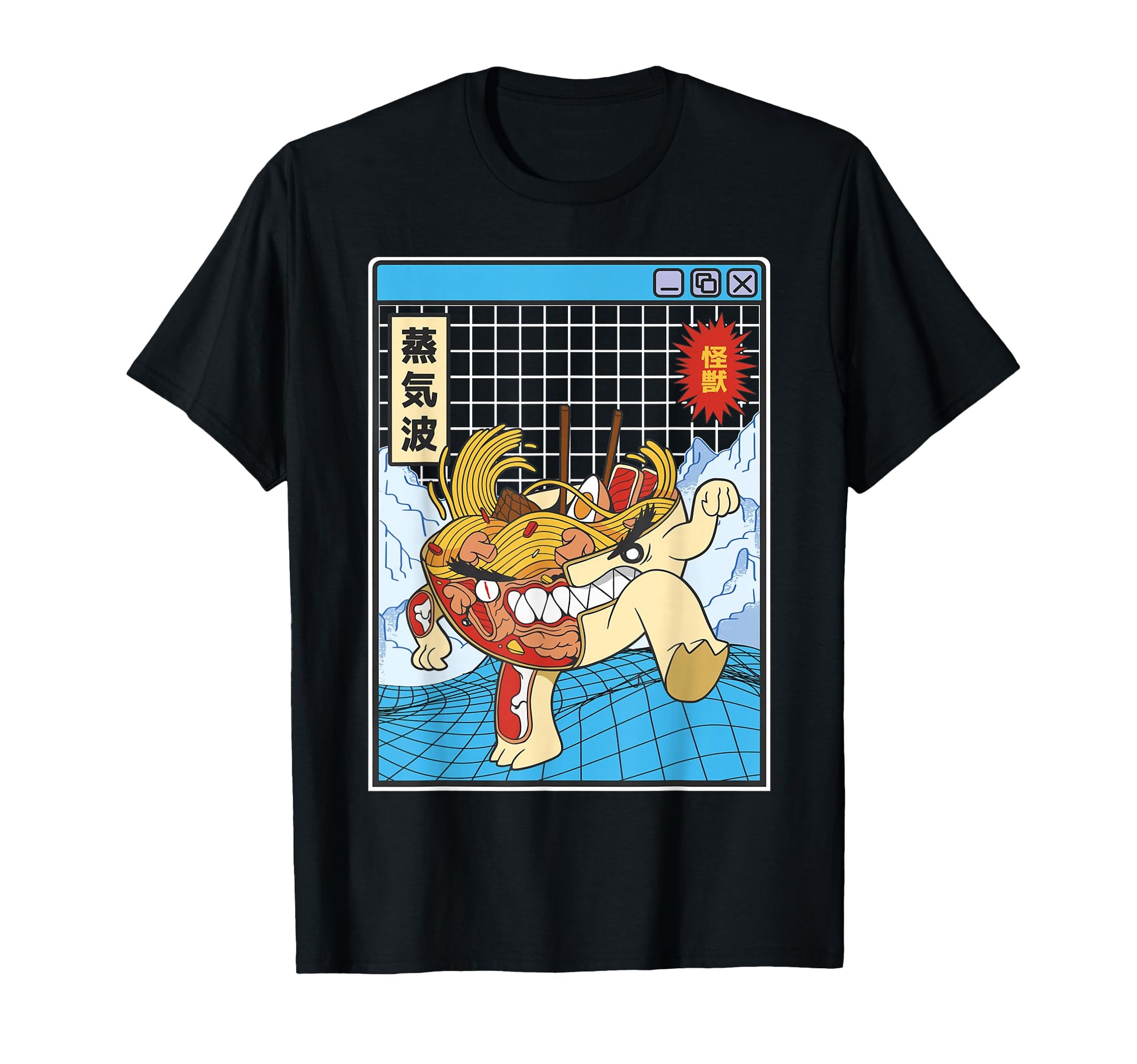 Ramen Noodles X Ray Kawaii Grid T-Shirt - Aesthetic Graphic Men Women - T-Shirt, Sweatshirt, Hoodie