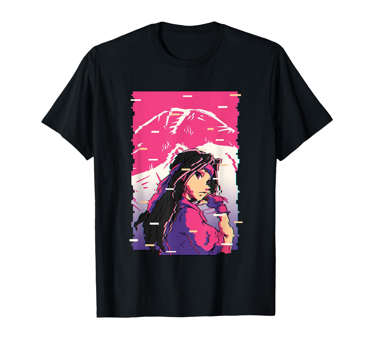 Karate Anime Vaporwave Waifu Fujiyama T-Shirt - Novelty Apparel Men Women - T-Shirt, Sweatshirt, Hoodie