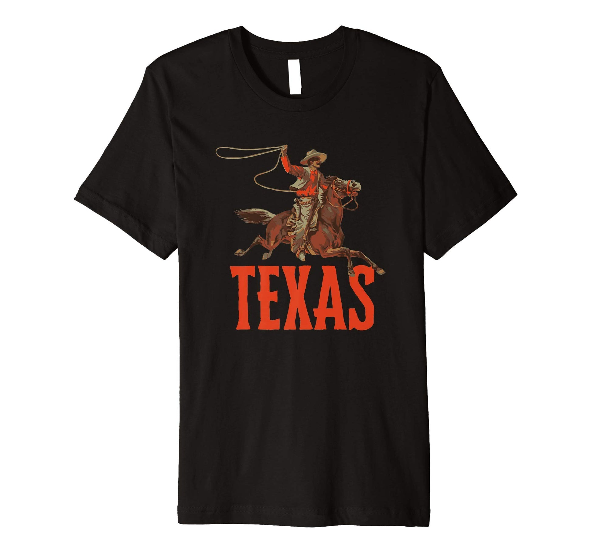 Texas Roping Cowboy T-Shirt - Fun Novelty Design for Adults - T-Shirt, Sweatshirt, Hoodie