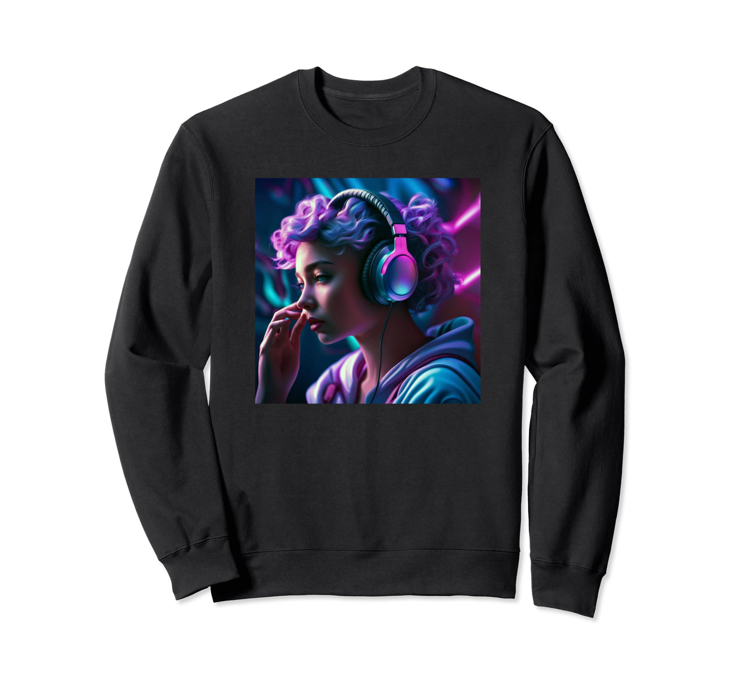 Anime Gamer Music Vaporwave Sweatshirt - Custom Art Print Men Women - T-Shirt, Sweatshirt, Hoodie
