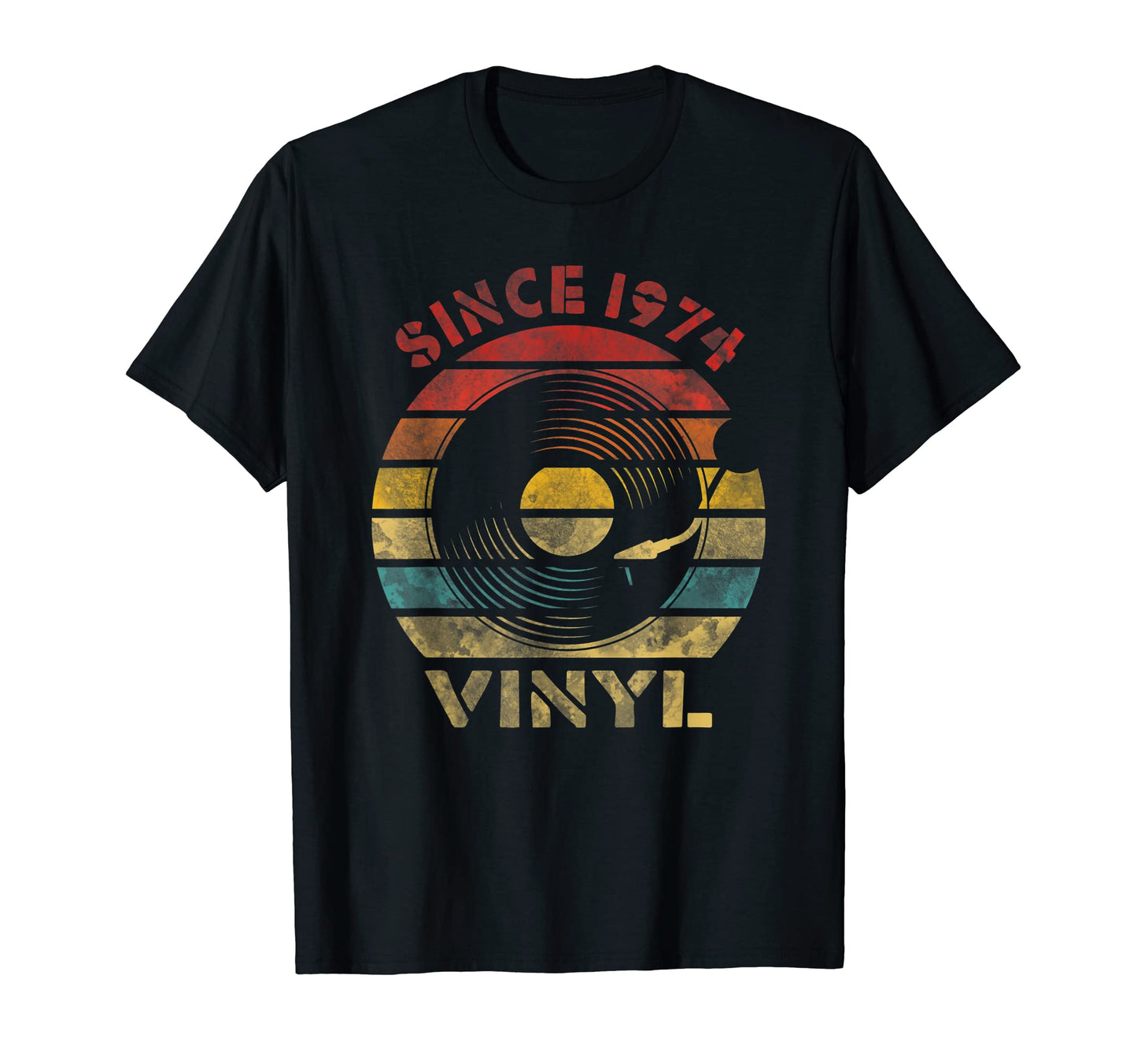 Since 1974 Vinyl Record Music T-Shirt - Aesthetic Graphic for Adults - T-Shirt, Sweatshirt, Hoodie