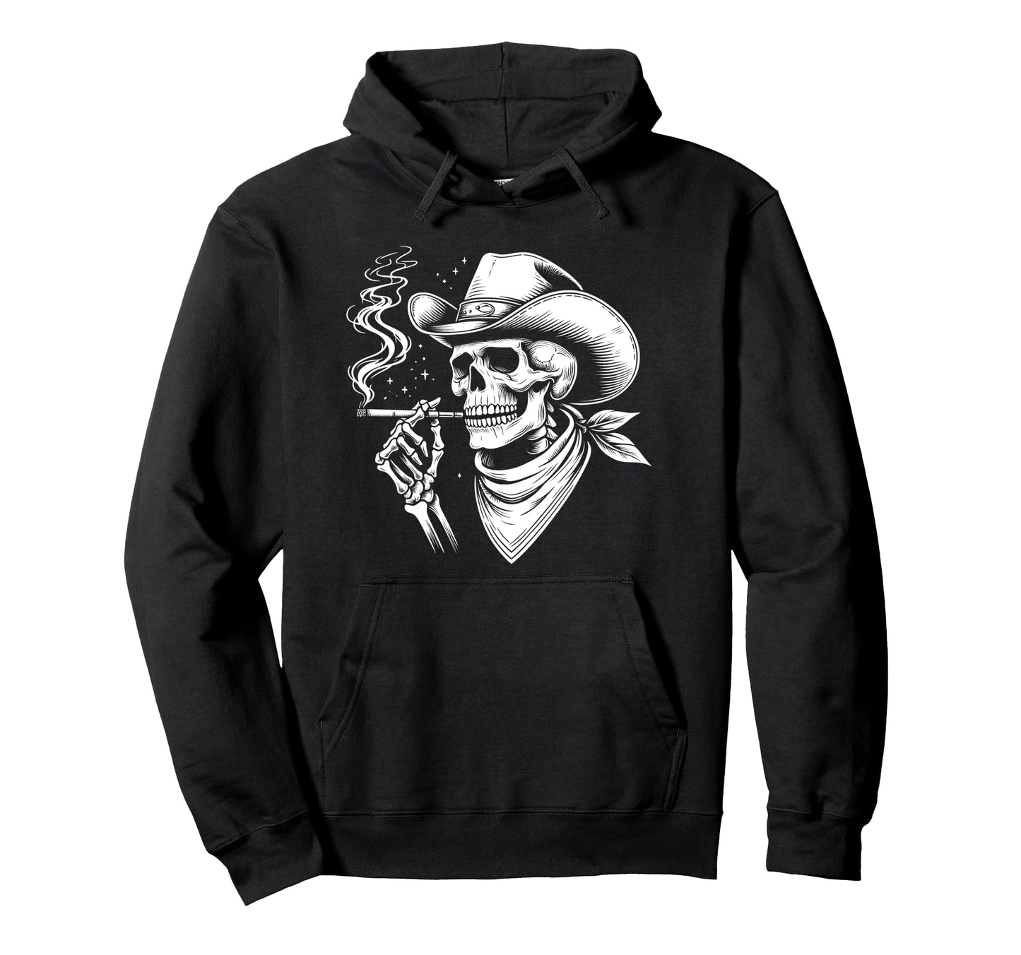 Rustic Skeleton Cowboy Western Goth Hoodie - Novelty Apparel Men Women - T-Shirt, Sweatshirt, Hoodie